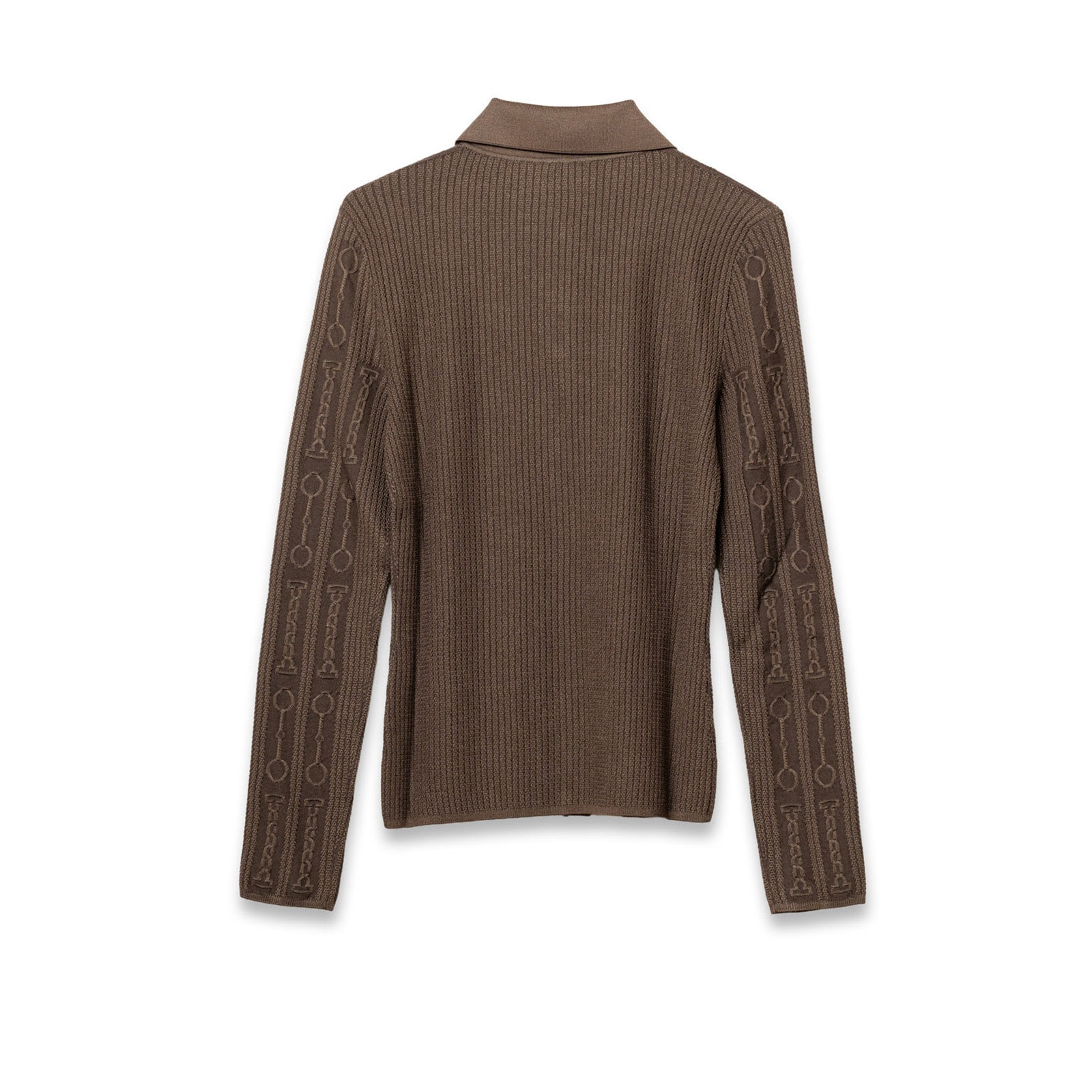 Hermès Inspiration Chemise Cardigan Marron Tarn - Back