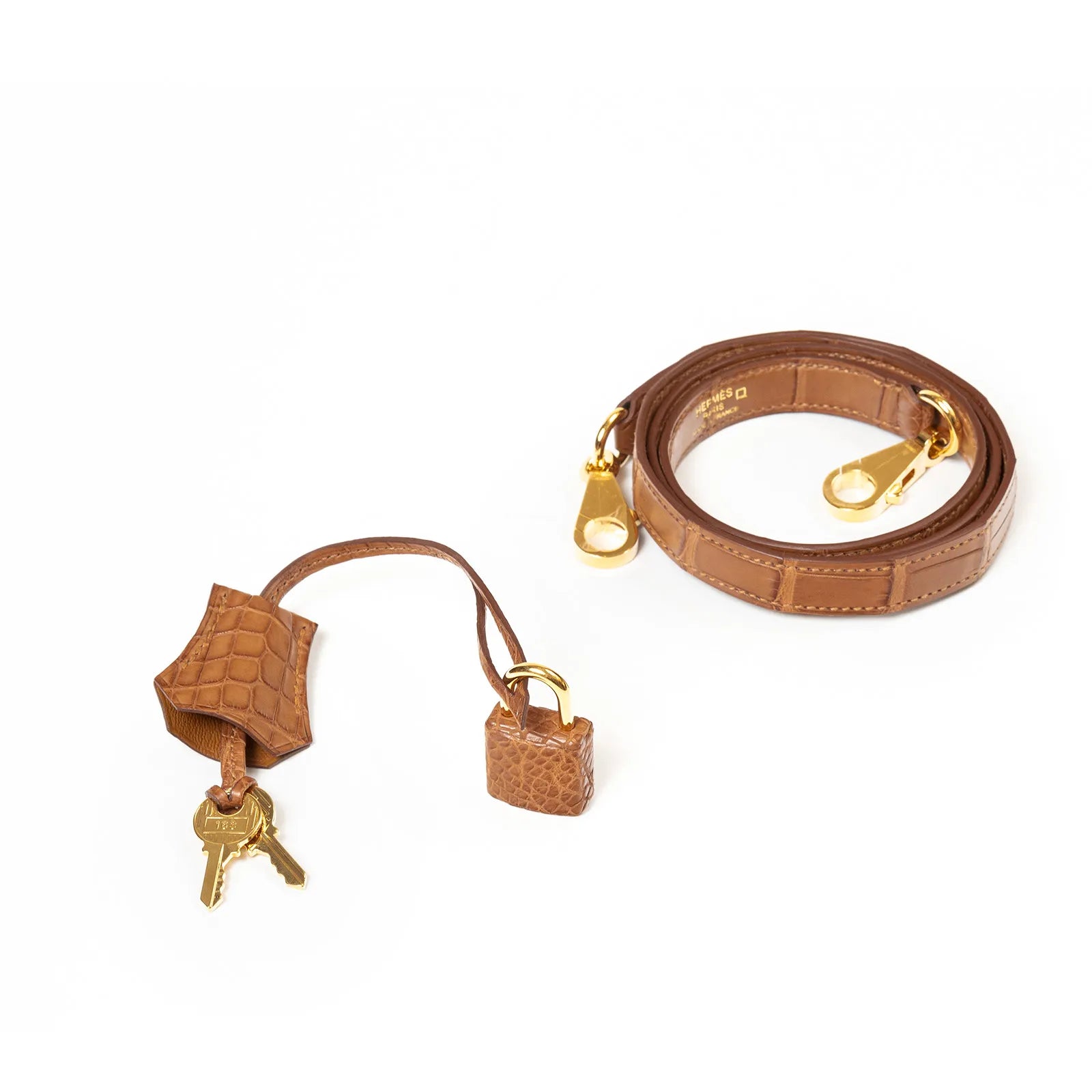 Hermès Kelly 25 Retourne Gold Matte Alligator Gold Hardware