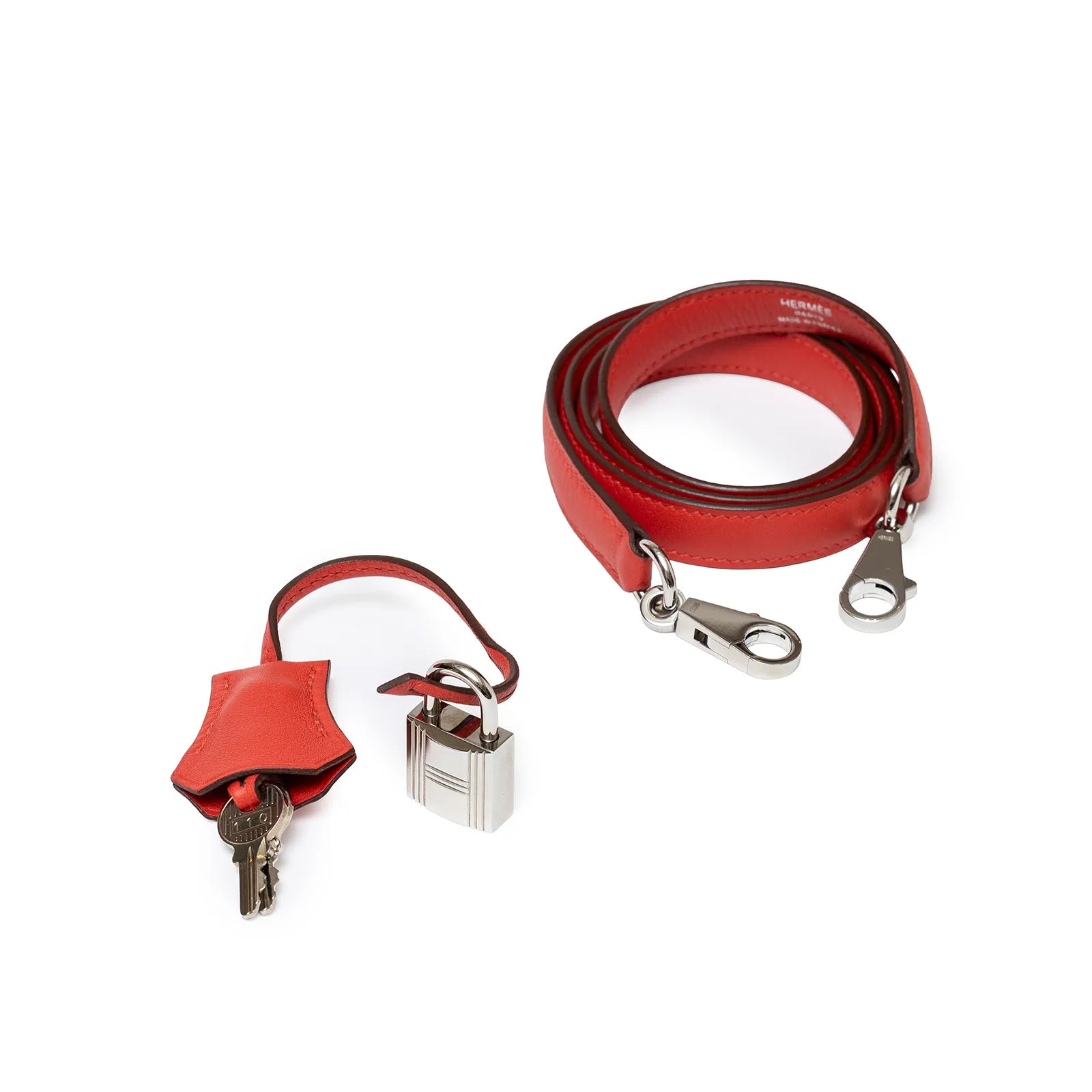 Hermès Kelly Retourne 25 in Rouge Swift Leather with Palladium
