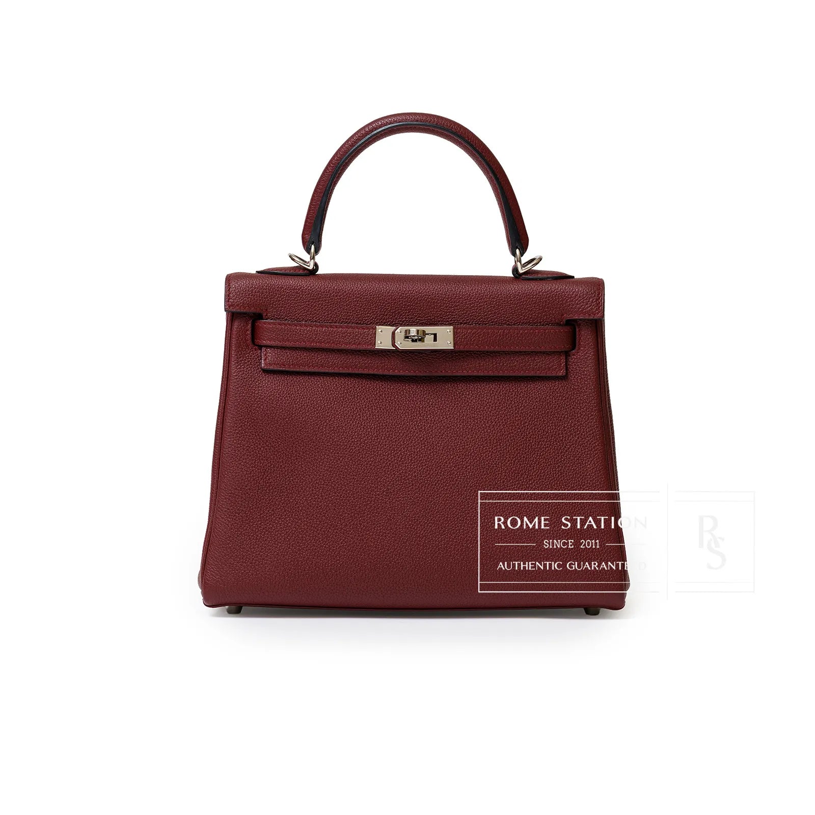 Hermès Kelly 25 Retourne Togo Rouge H Palladium Hardware
