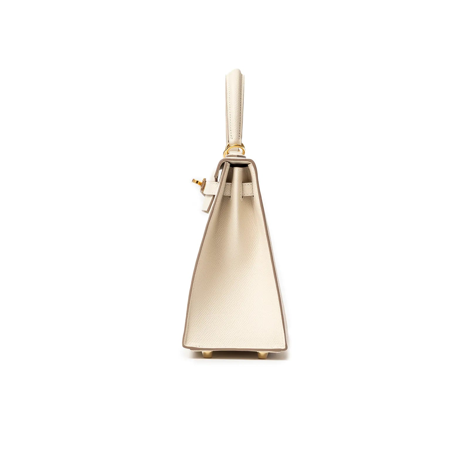 Hermès Kelly 25 Sellier Epsom Craie Gold Hardware