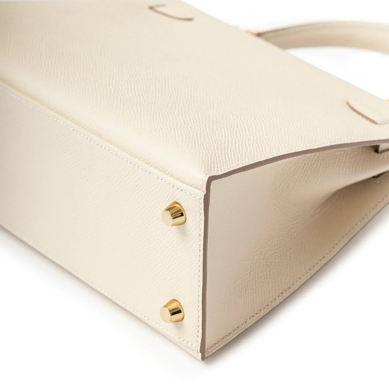 Hermès Kelly 25 Sellier Epsom Craie Gold Hardware