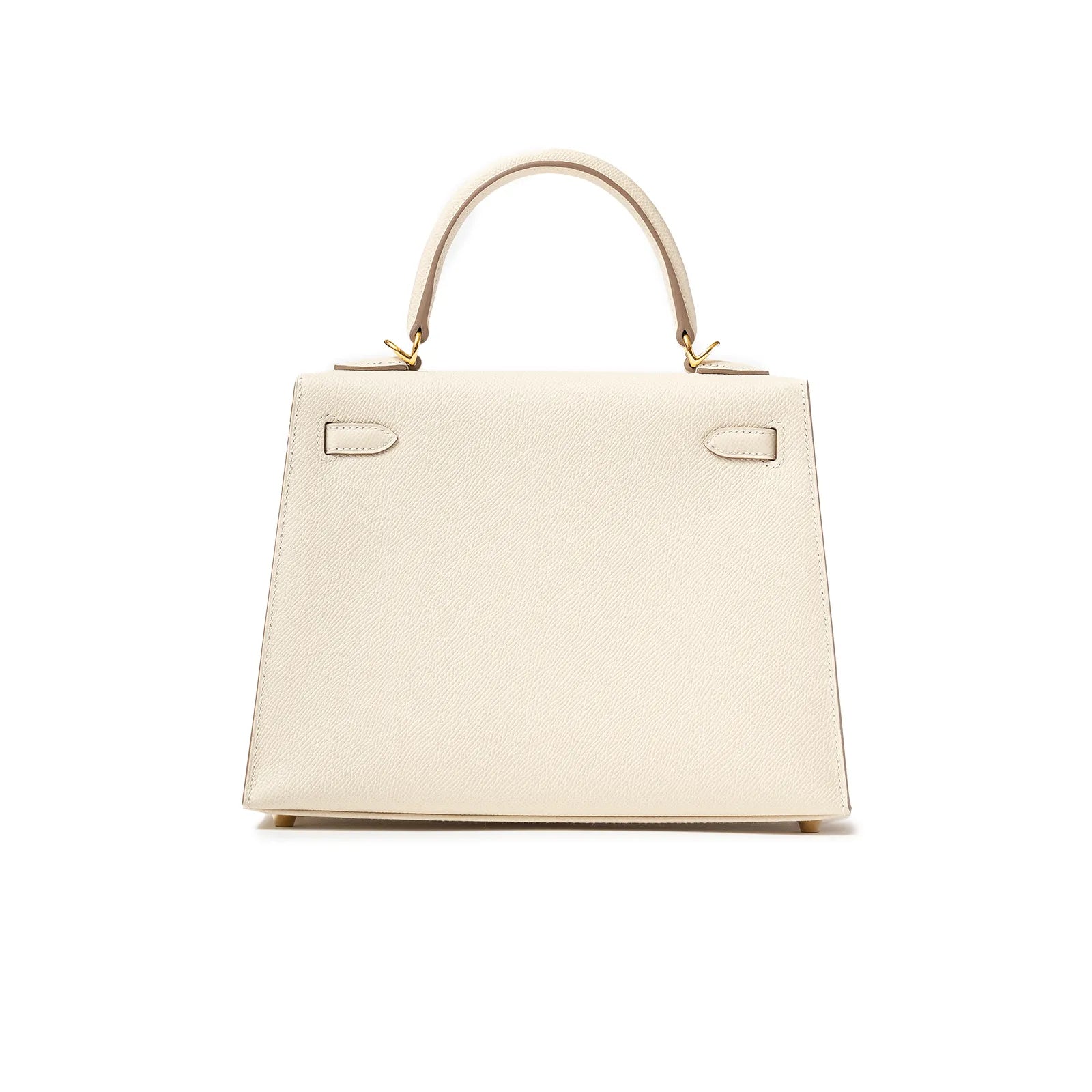 Hermès Kelly 25 Sellier Epsom Craie Gold Hardware