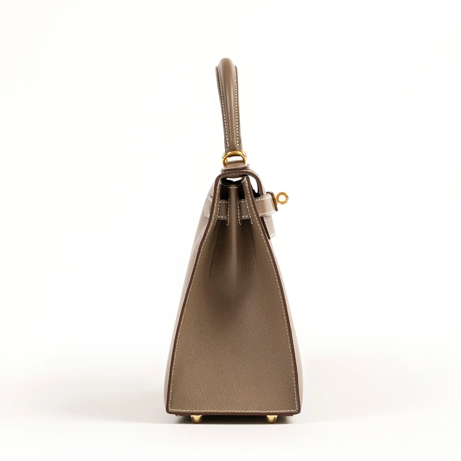 Hermès Kelly 28 Sellier Etoupe Epsom Gold Hardware