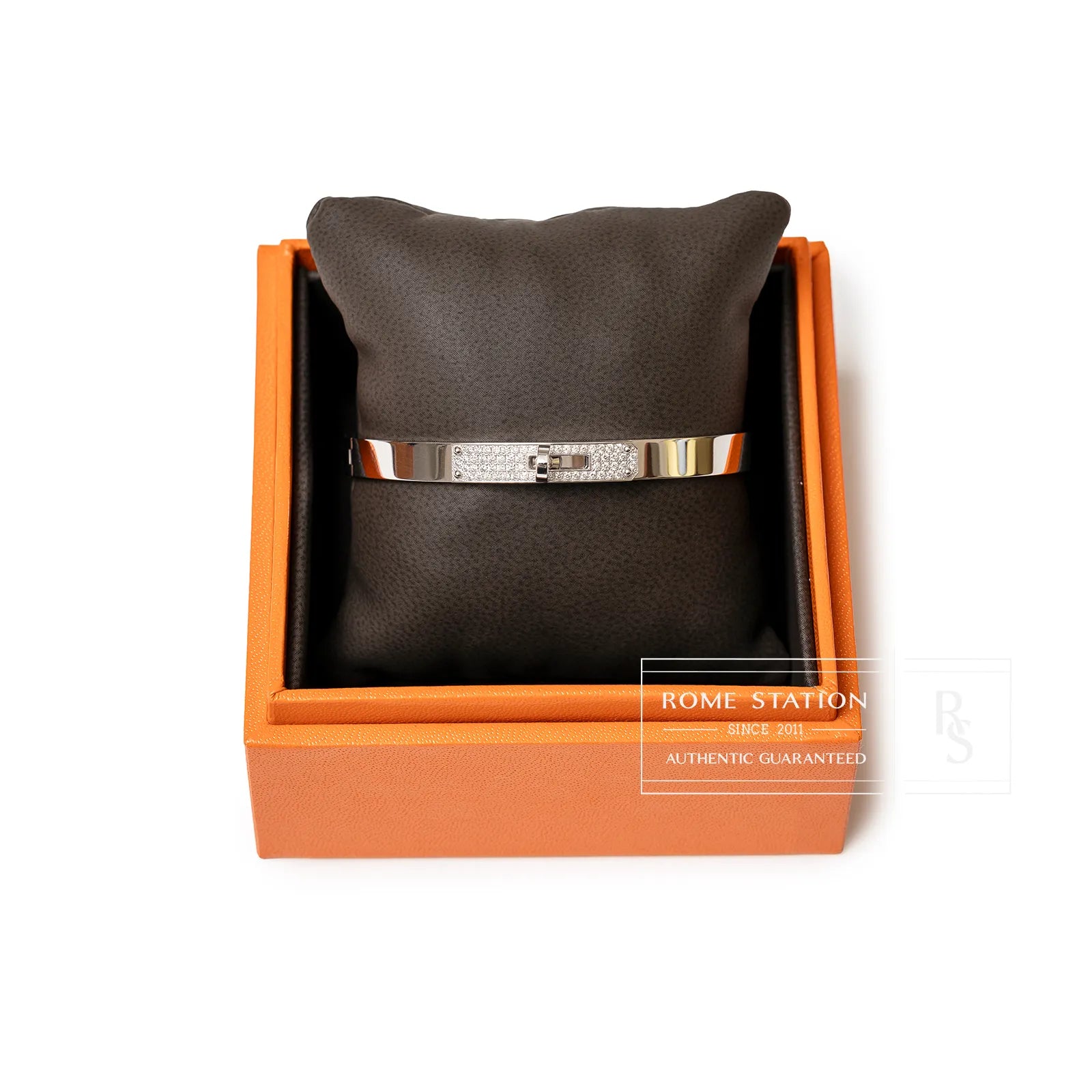 Hermès Kelly Bracelet PM White Gold/Diamond SH 0.36CT - White Gold