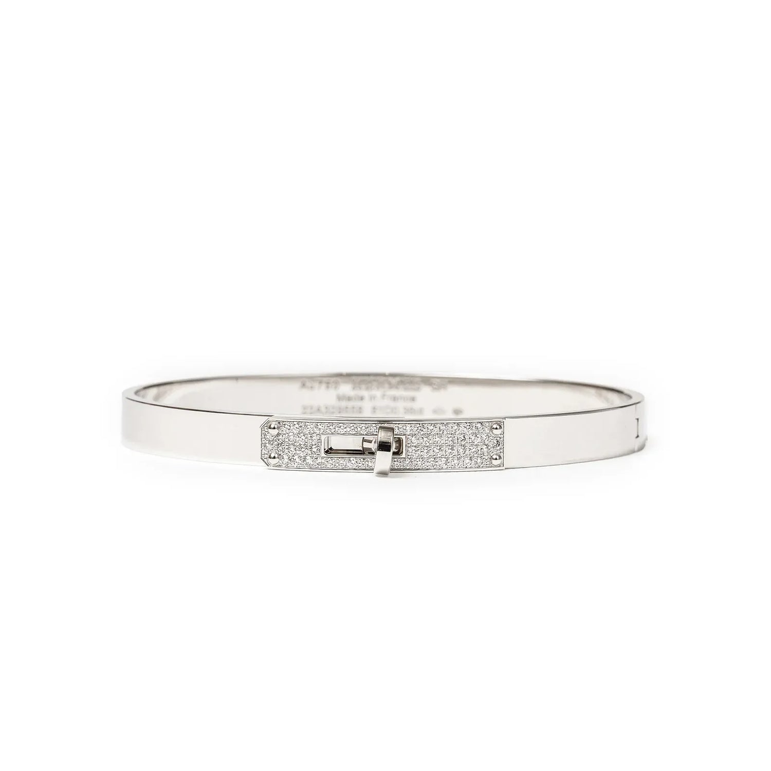 Hermès Kelly Bracelet PM White Gold/Diamond SH 0.36CT - White Gold