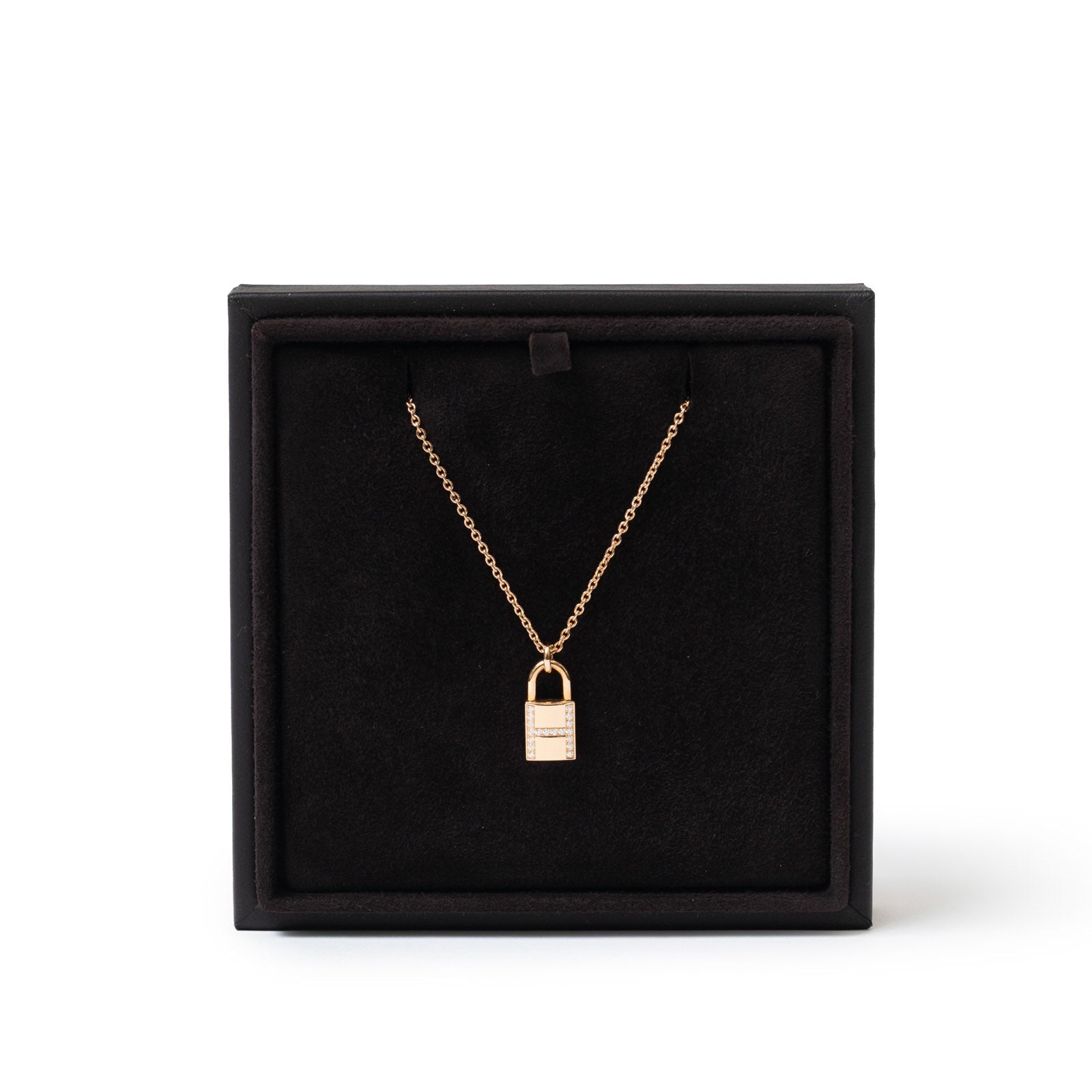Hermès Kelly Cadnas Pendant Diamond with Rose Gold Au750