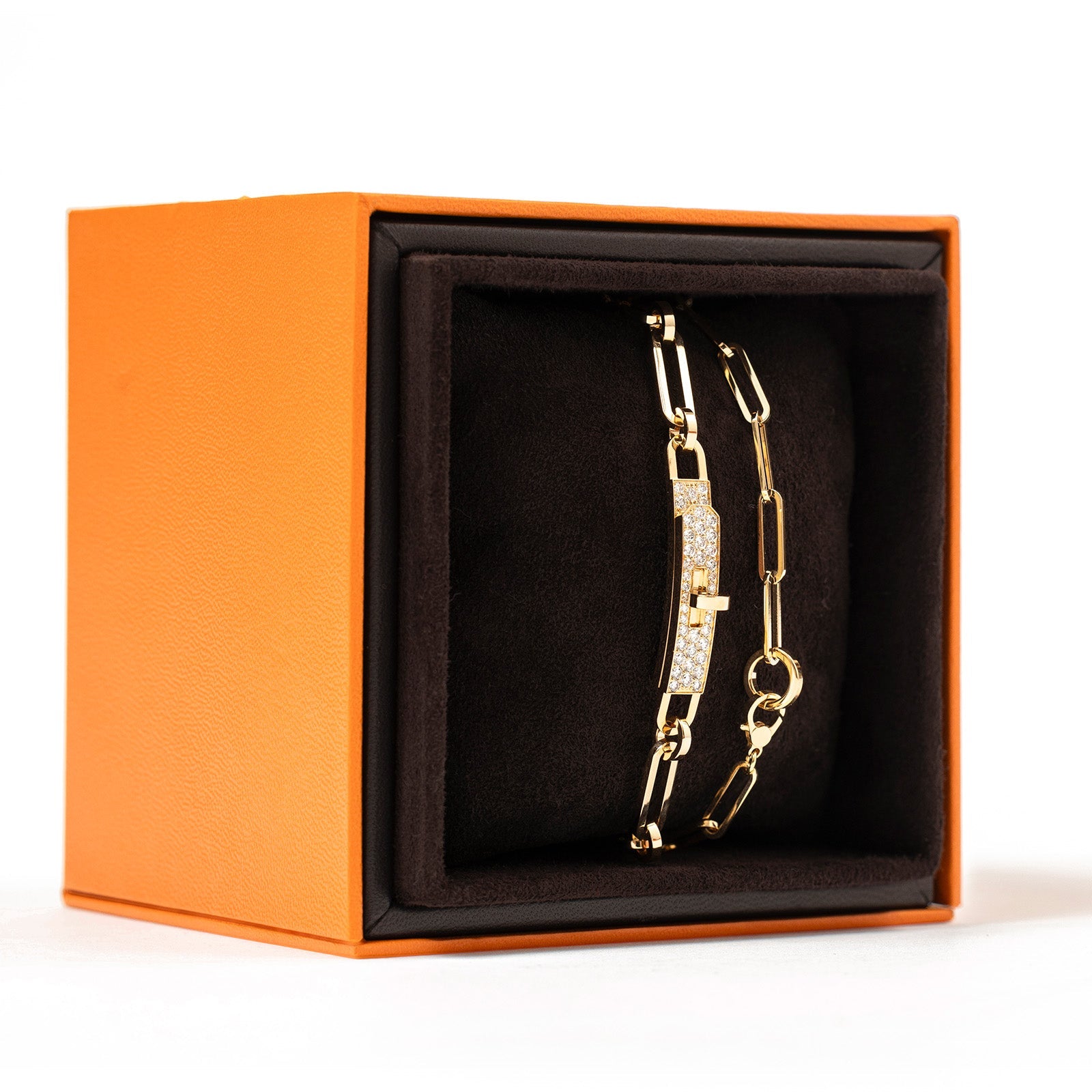 Hermès Kelly Chaine Bracelet/Necklace Yellow Gold Au750