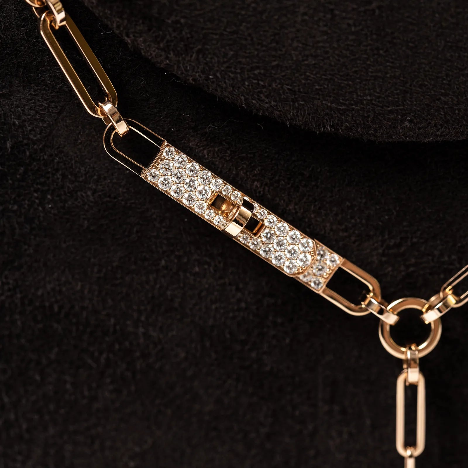 Hermès Kelly Chaine Necklace Rose Gold