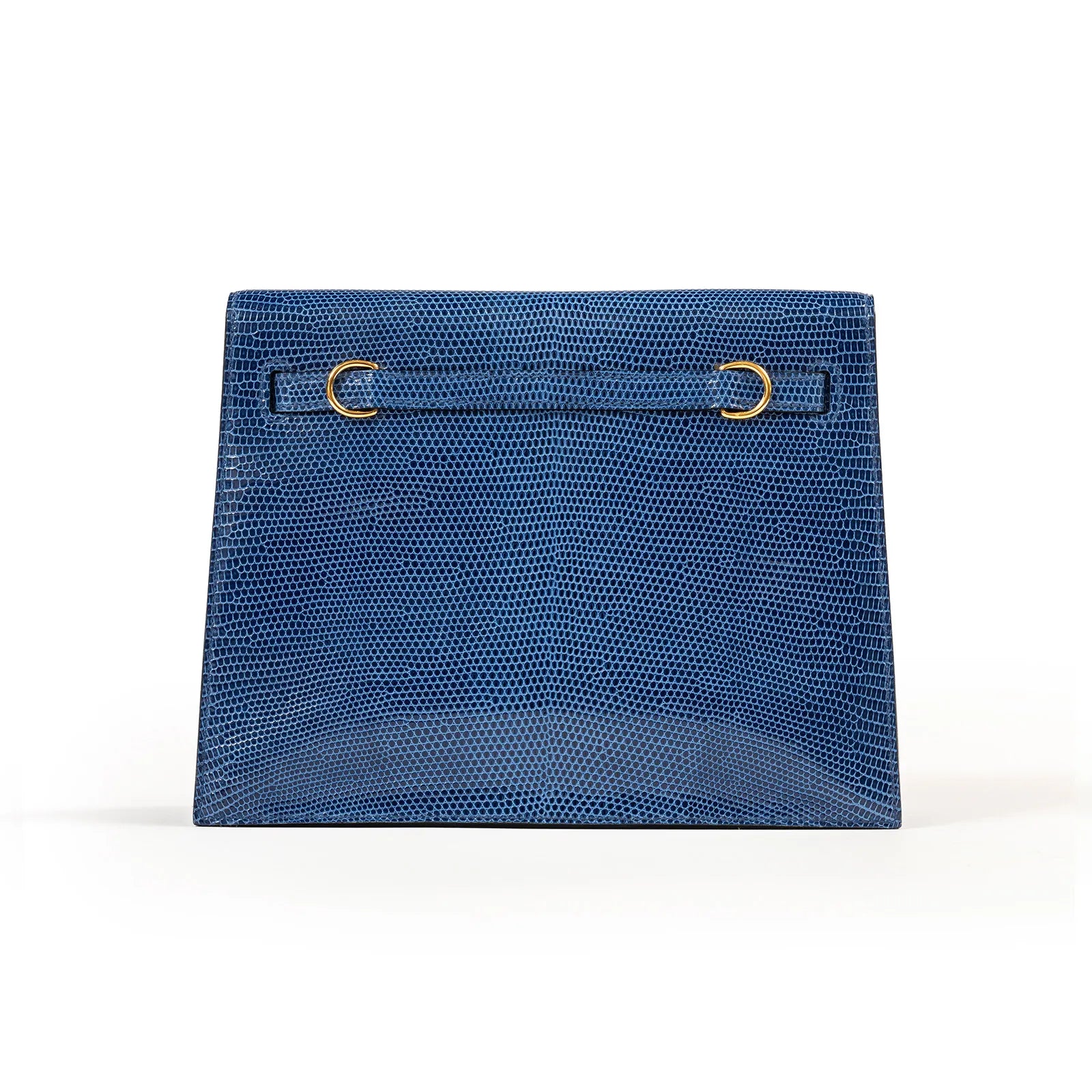 Hermès Kelly Danse Blue Saphir Lizard Varanus Niloticus Gold Hardware