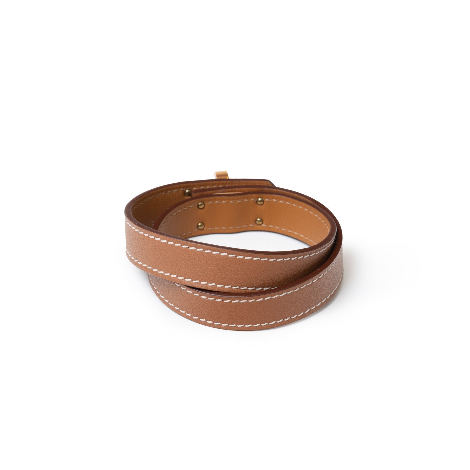 Hermès Kelly Double Tour Bracelet Gold Rose Gold Hardware | Rome