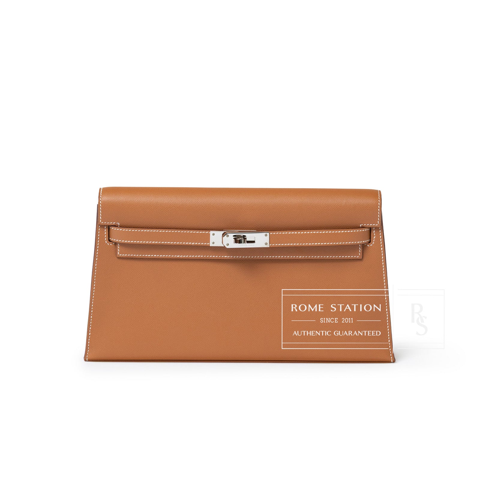 Hermès Kelly Elan Gold Madame Palladium Hardware- Front