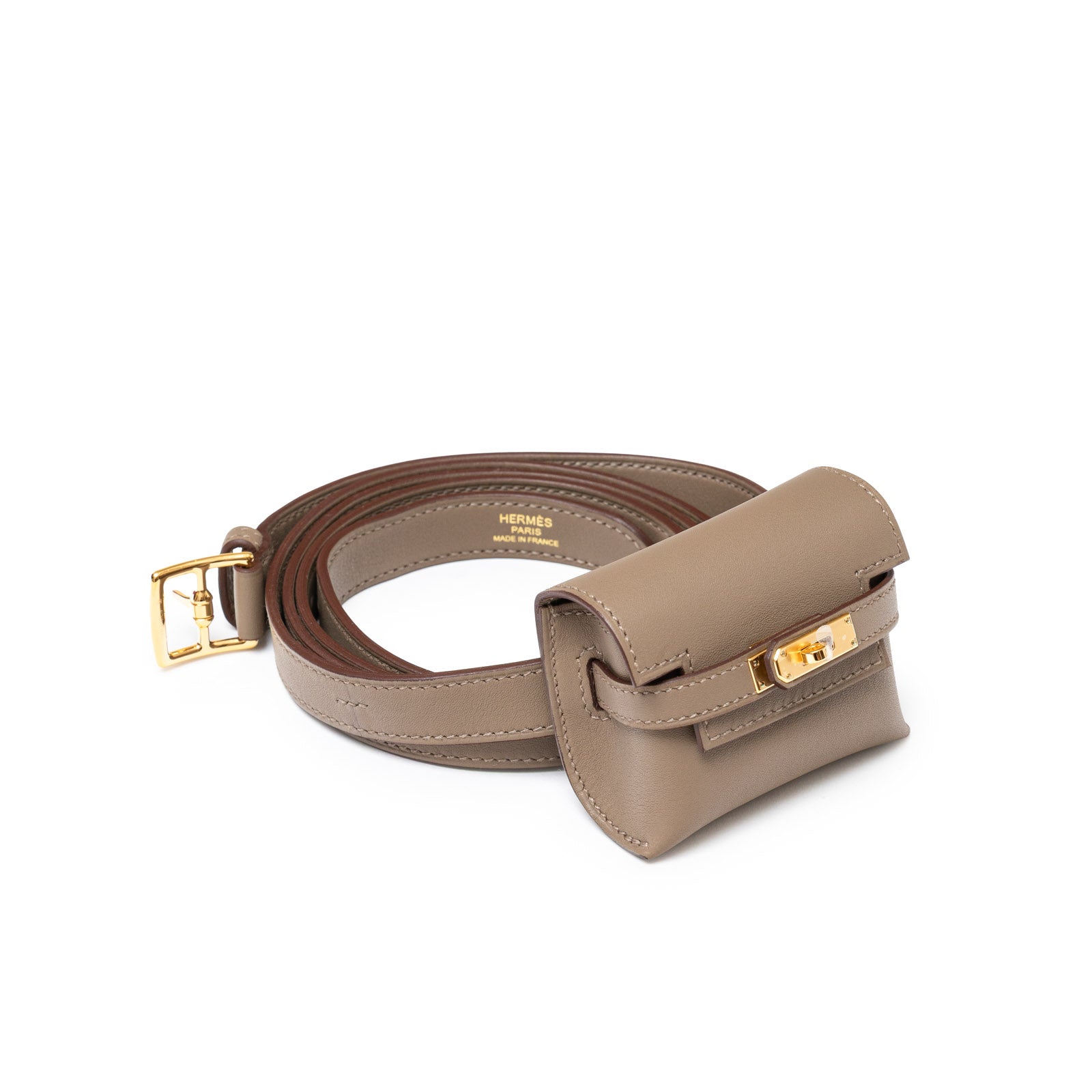 Hermès Kelly Moove Etoupe Swift Gold Hardware - Detail