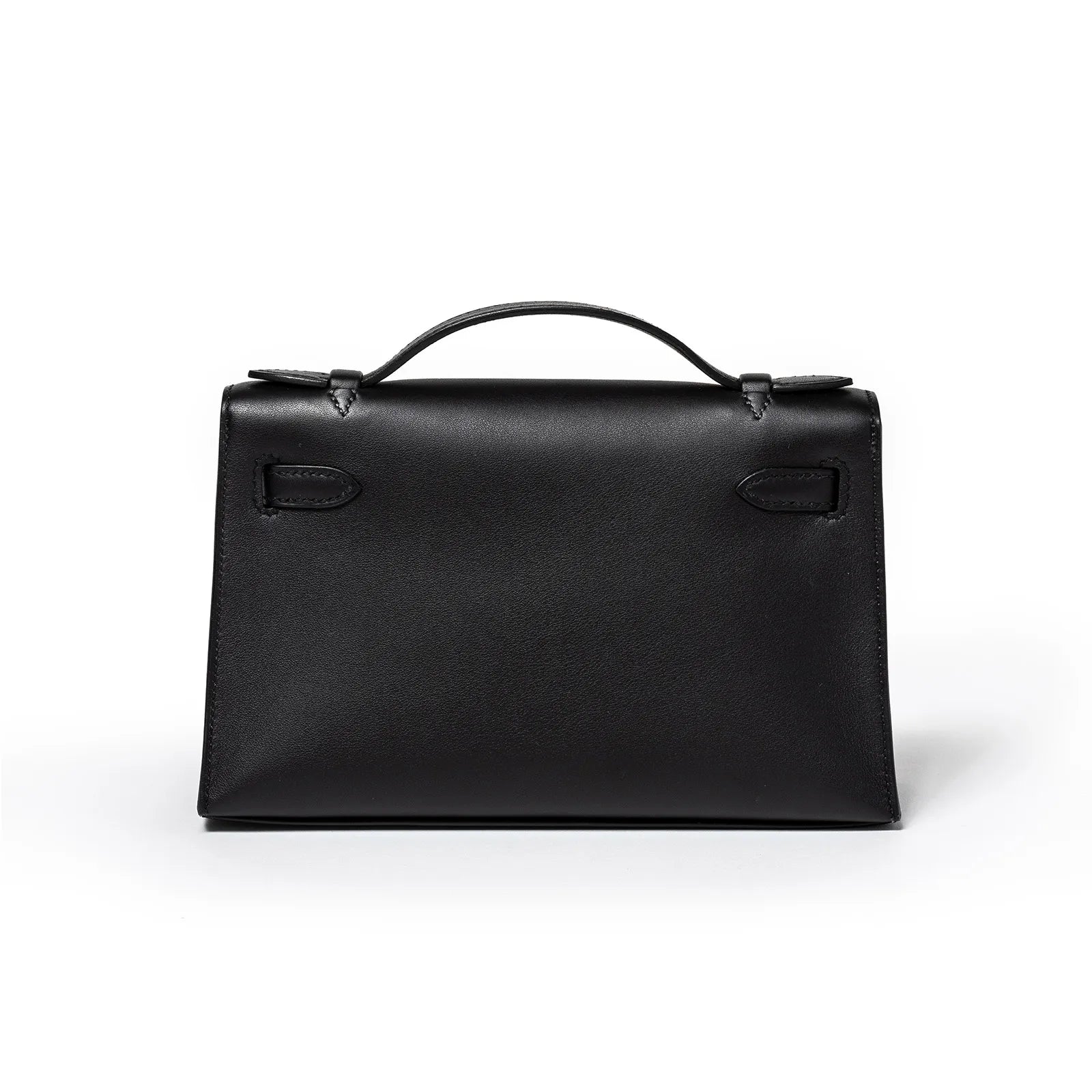 Hermès Kelly Pochette Black Swift Gold Hardware