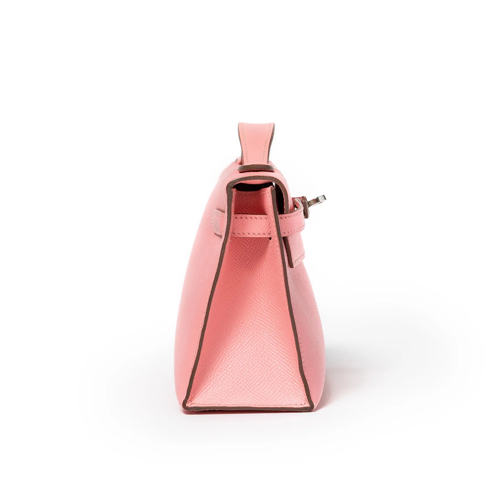 Hermès Kelly Pochette Rose Confetti Epsom Palladium Hardware