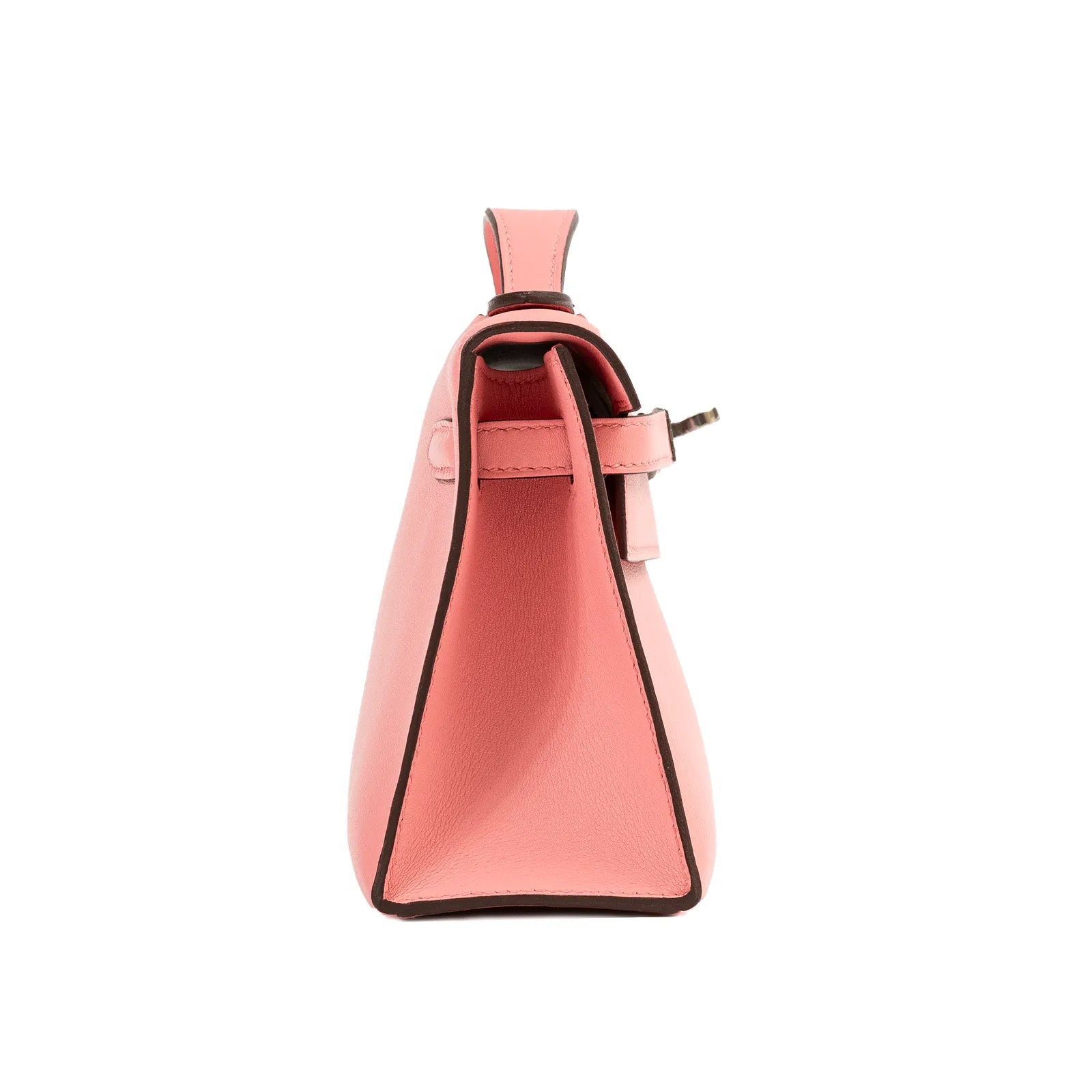 Hermès Kelly Pochette Rose D’Ete Swift Palladium Hardware