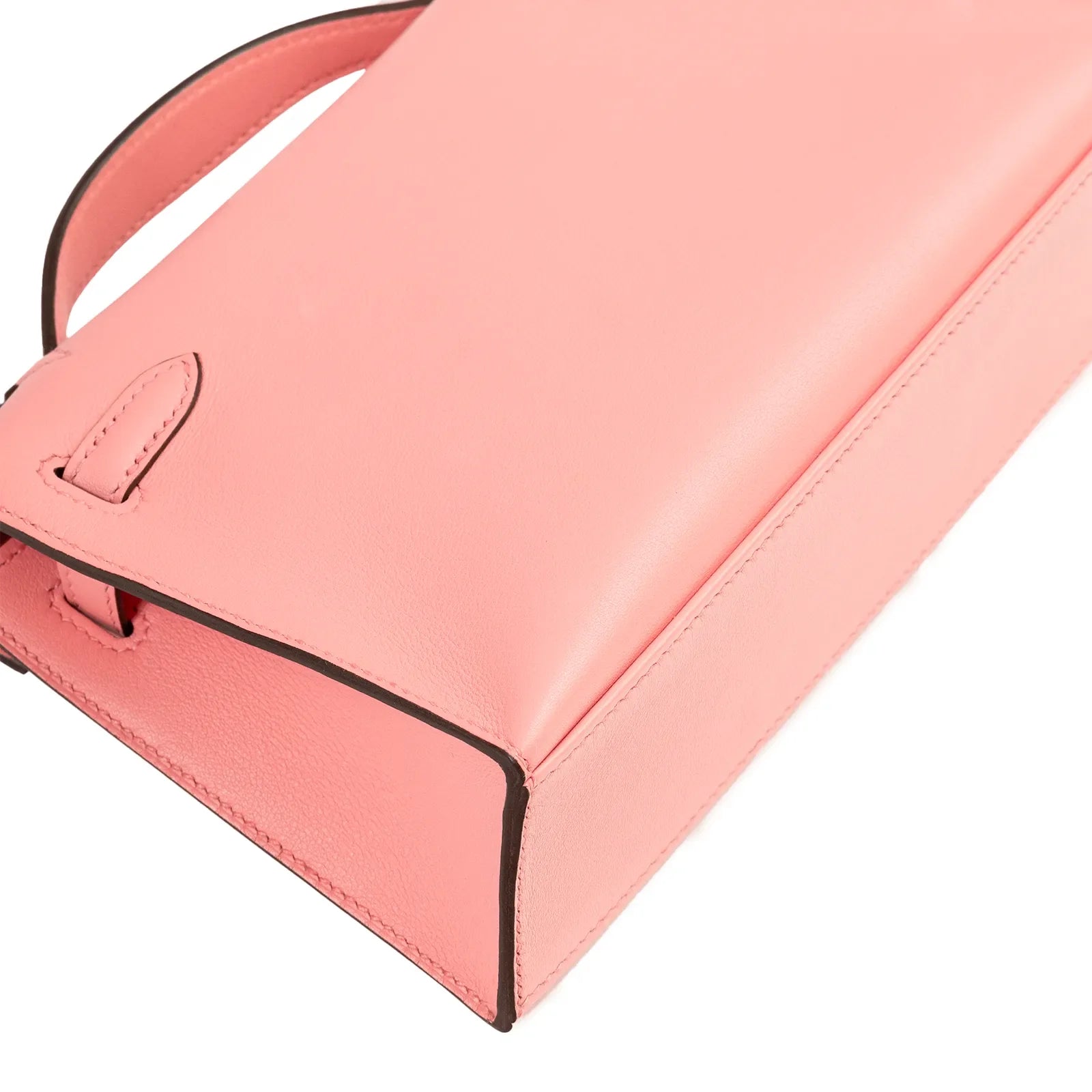 Hermès Kelly Pochette Rose D’Ete Swift Palladium Hardware