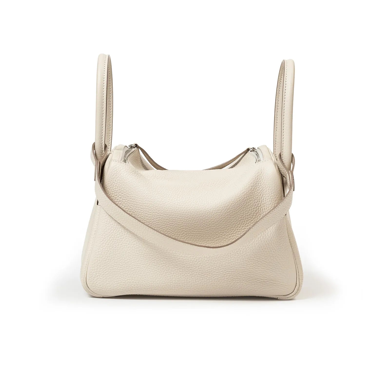 Hermès Lindy 26 Craie Clemence Palladium Hardware