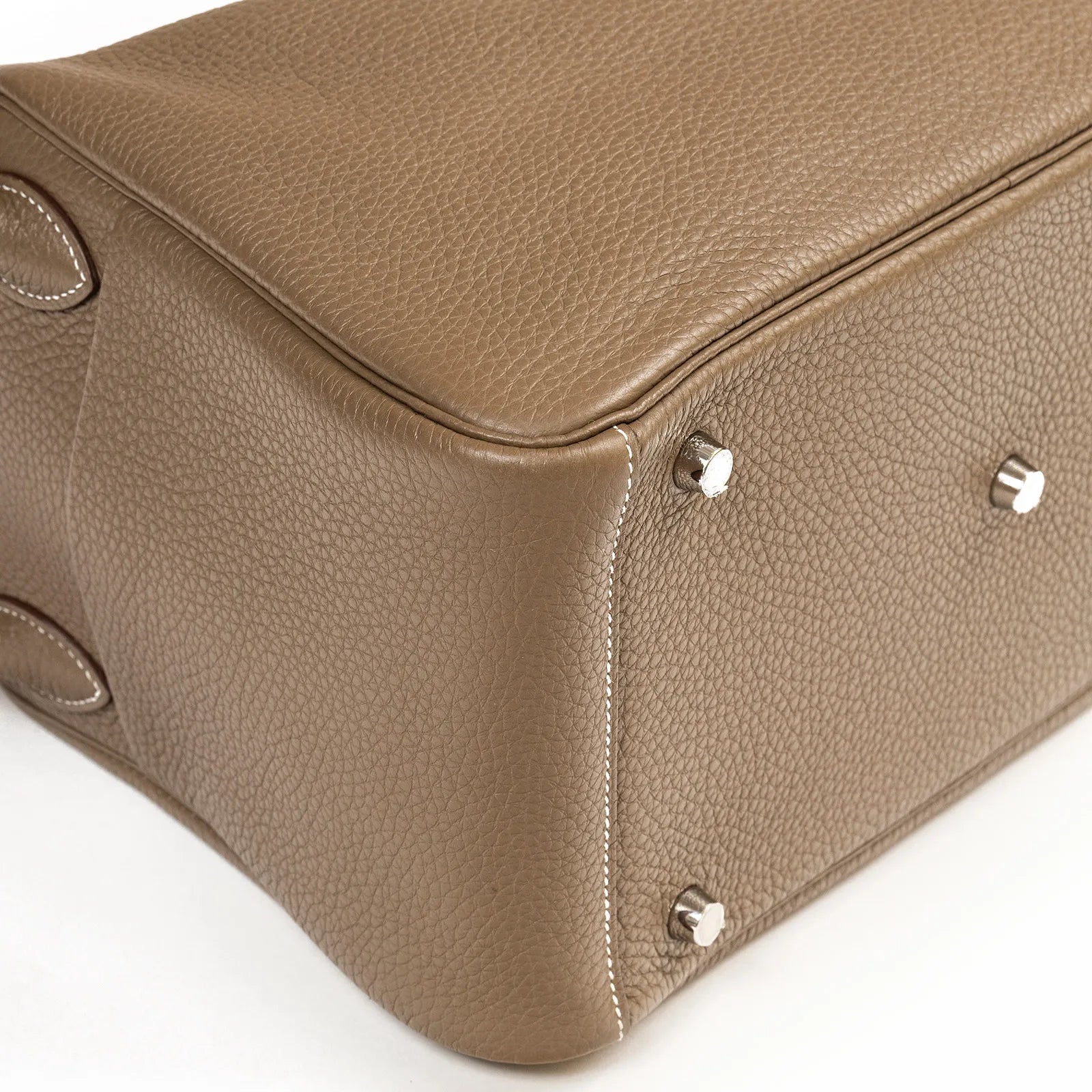 Hermès Lindy 30 Etoupe Clemence Palladium Hardware