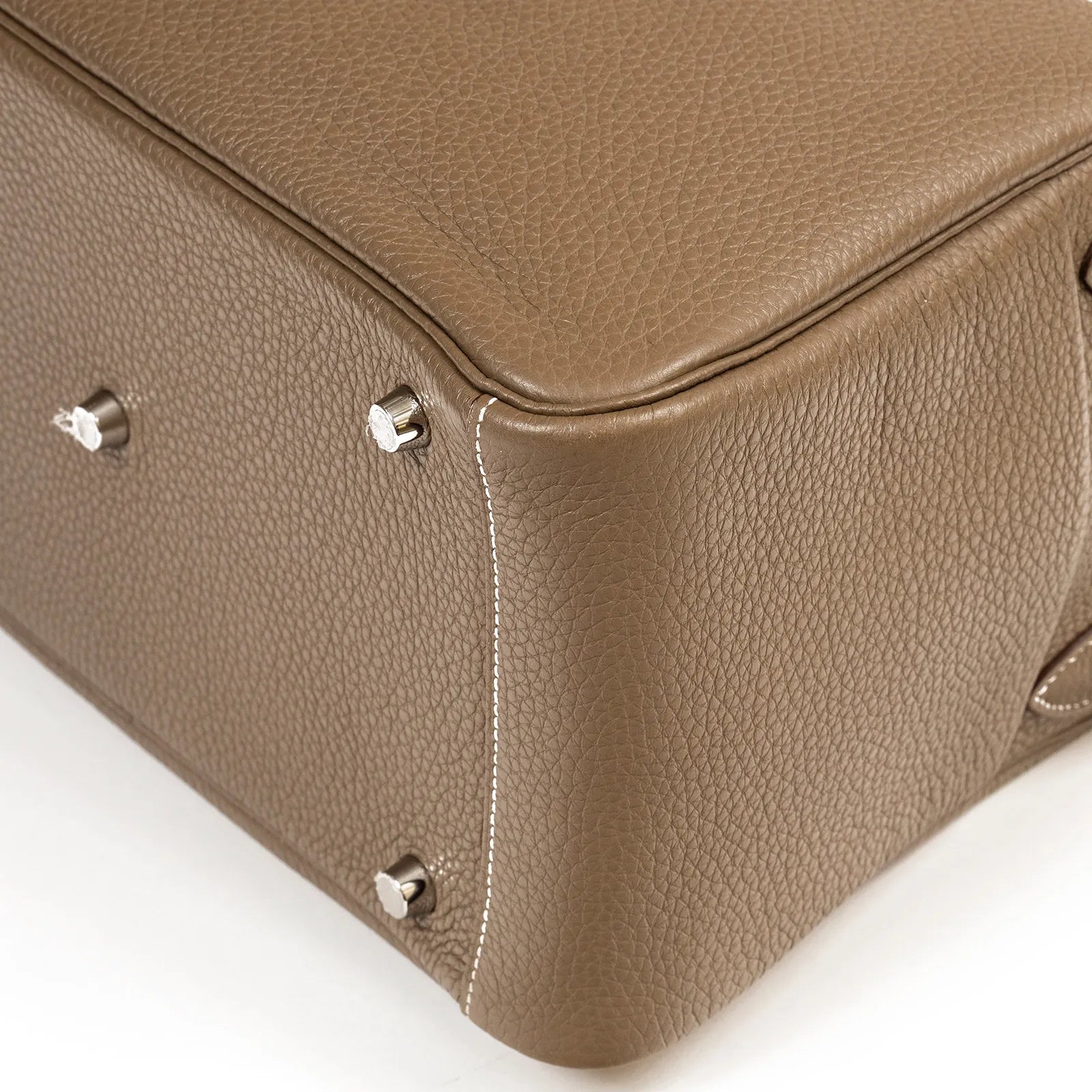 Hermès Lindy 30 Etoupe Clemence Palladium Hardware