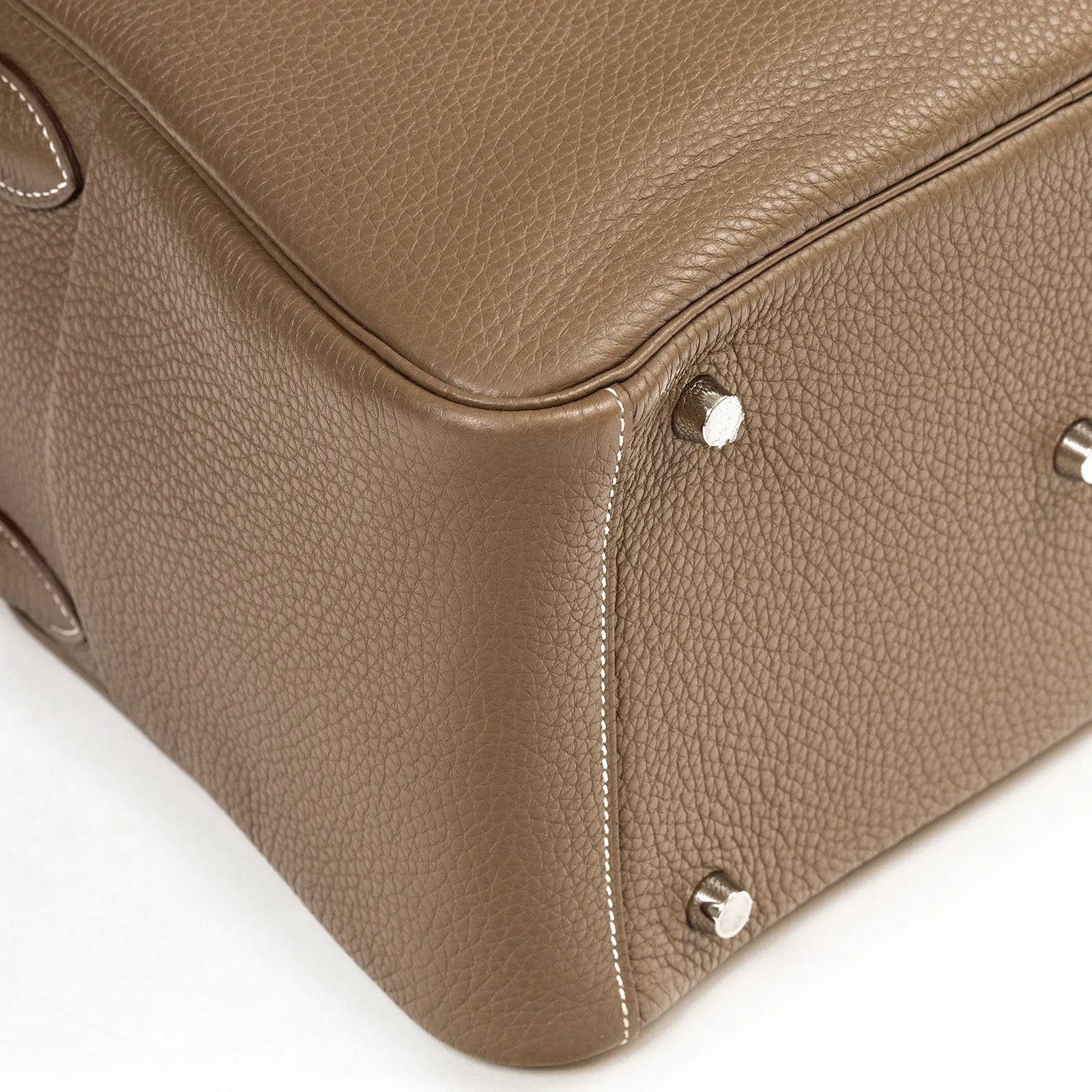 Hermès Lindy 30 Etoupe Clemence Palladium Hardware