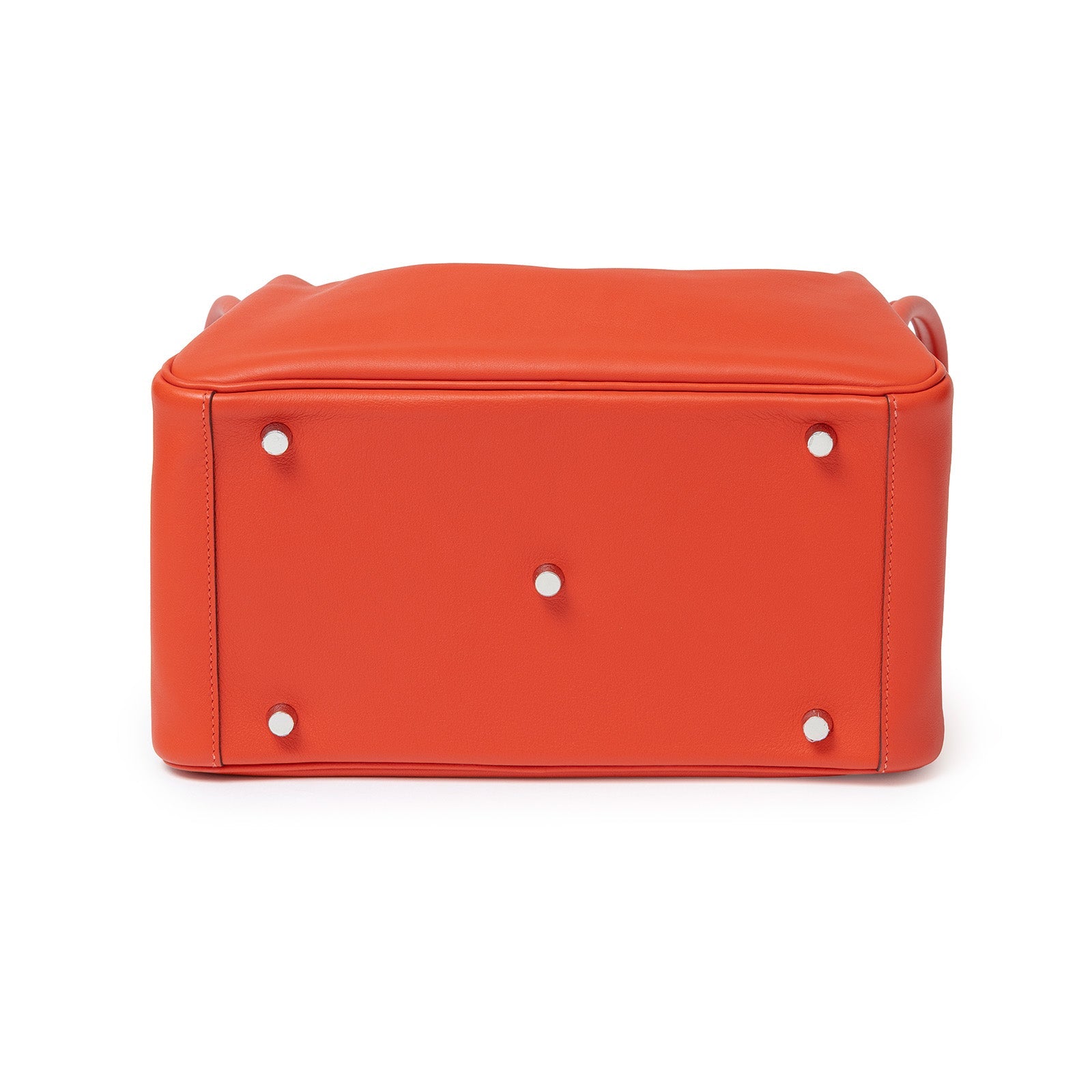 Hermès Lindy 30 Tressage Capucine/Celeste/Rouge H Swift and Epsom Palladium Hardware