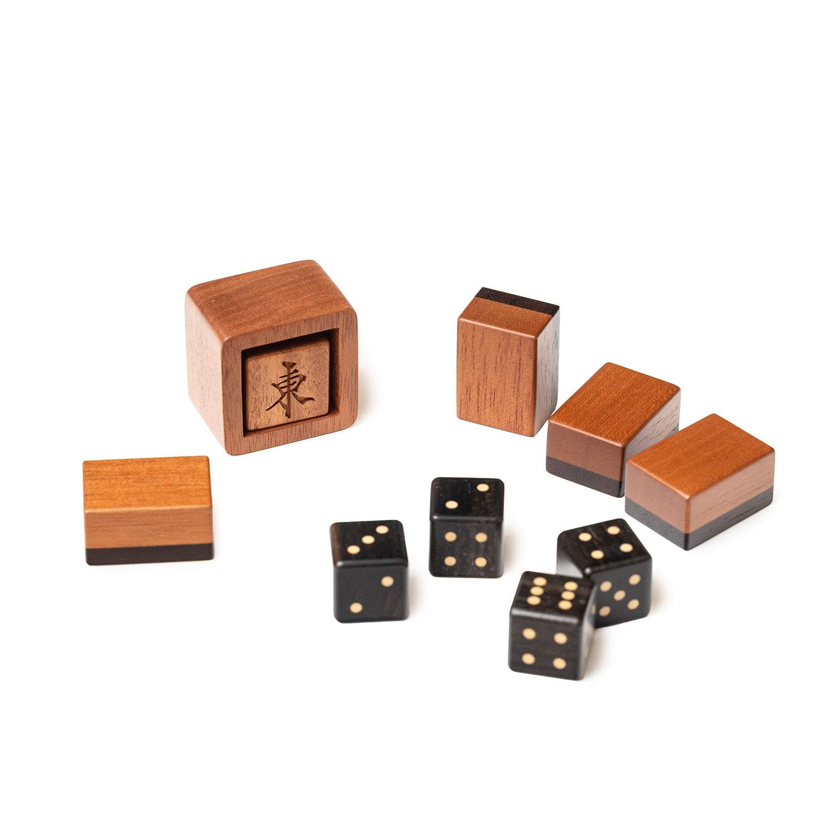 Hermès Macao Mah-Jong game Set Solid Natural Mahogany/Lizard Rouge H/Jaune Palladium Hardware