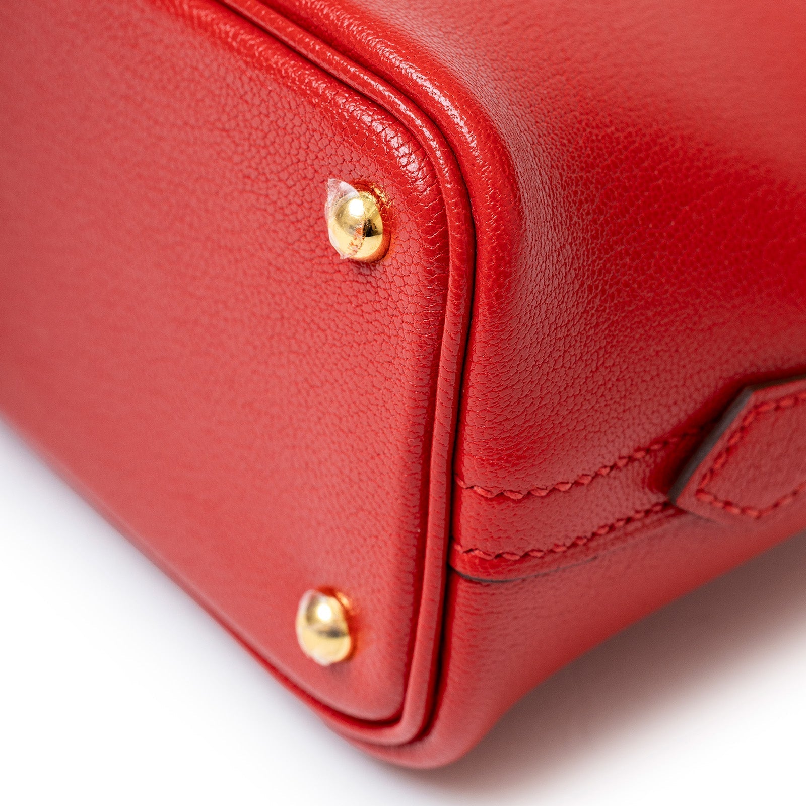 Hermès Mini Bolide 1923 Rouge De Coeur Chevre Chamkila Gold Hardware