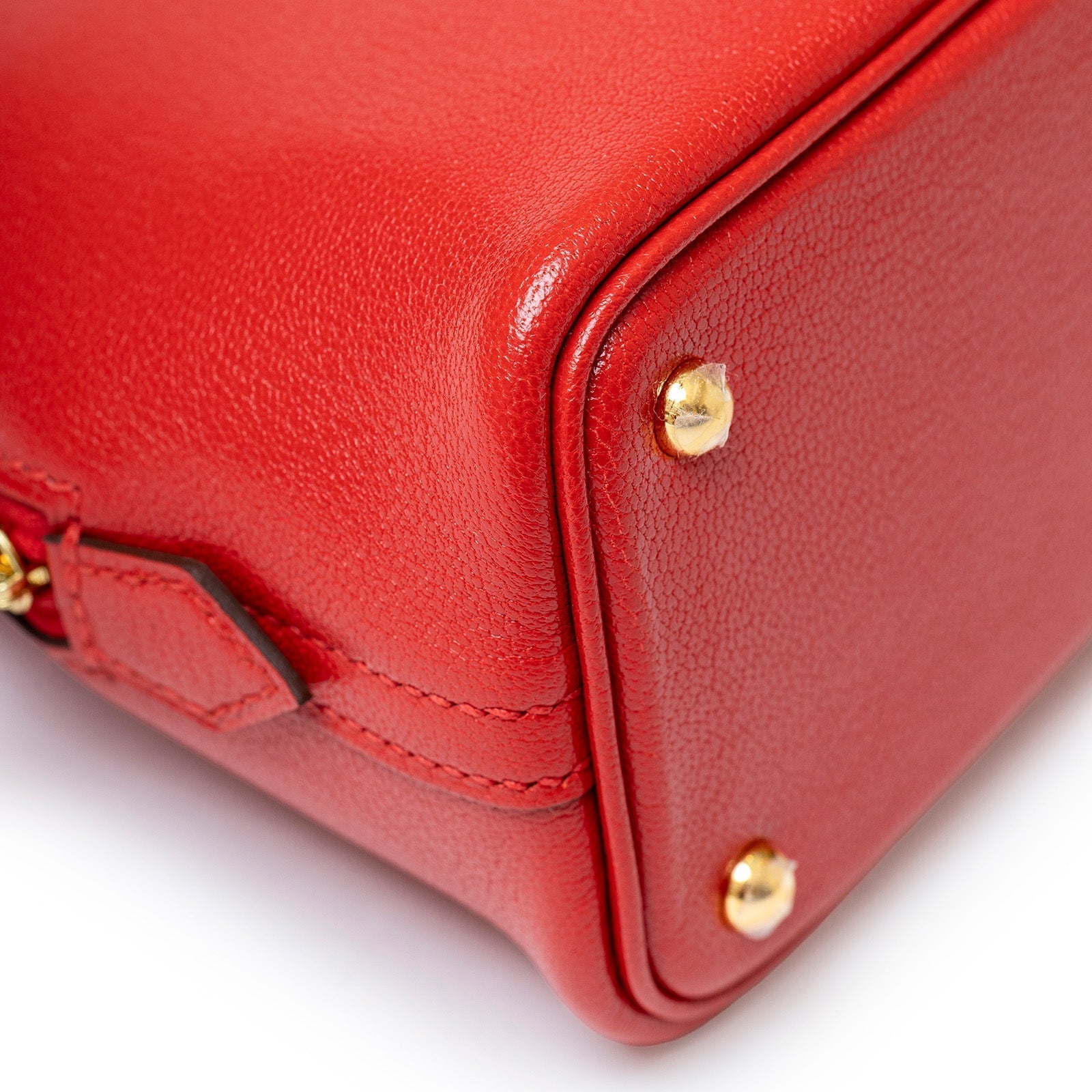 Hermès Mini Bolide 1923 Rouge De Coeur Chevre Chamkila Gold Hardware