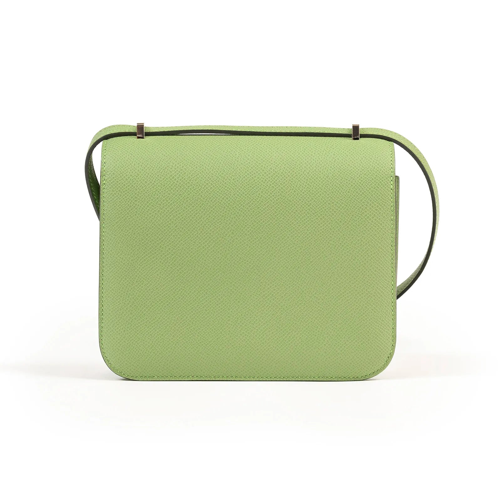 Hermès Mini Constance 18 Vert Criquet Epsom Palladium Hardware