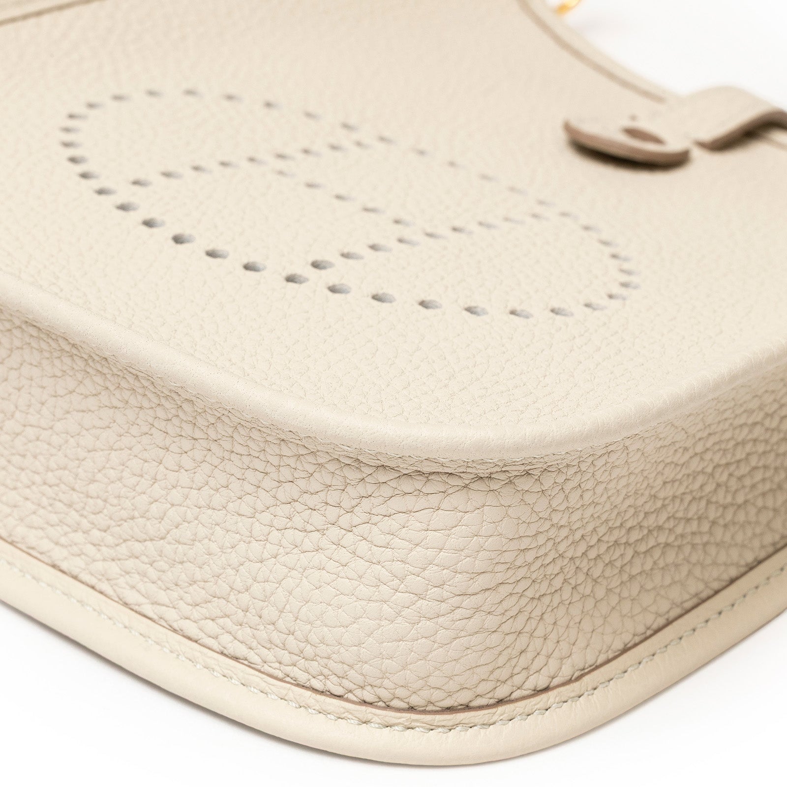 Hermès Mini Evelyne Beton Clemence Gold Hardware