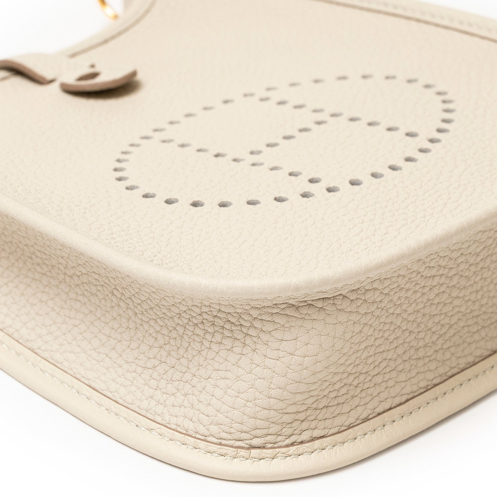 Hermès Mini Evelyne Beton Clemence Gold Hardware