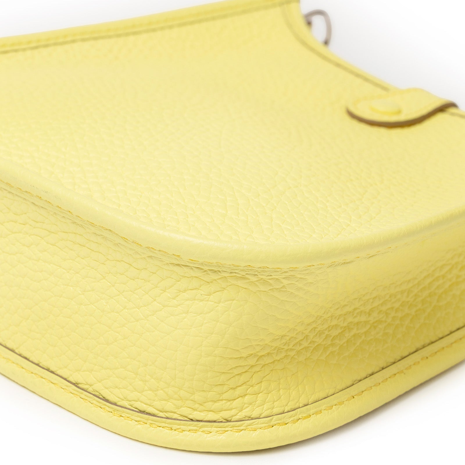 Hermès Mini Evelyne Limoncello Clemence Palladium Hardware