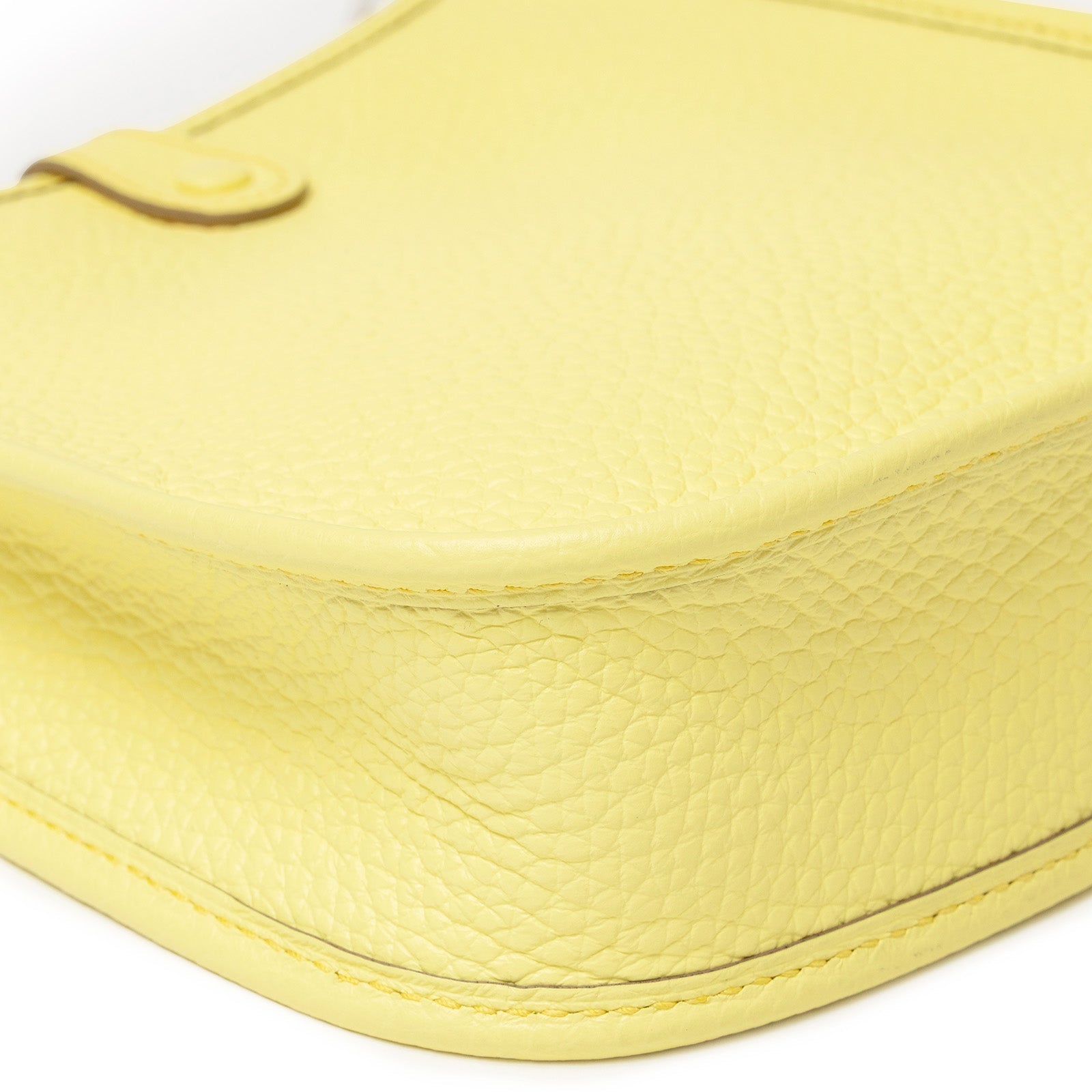 Hermès Mini Evelyne Limoncello Clemence Palladium Hardware