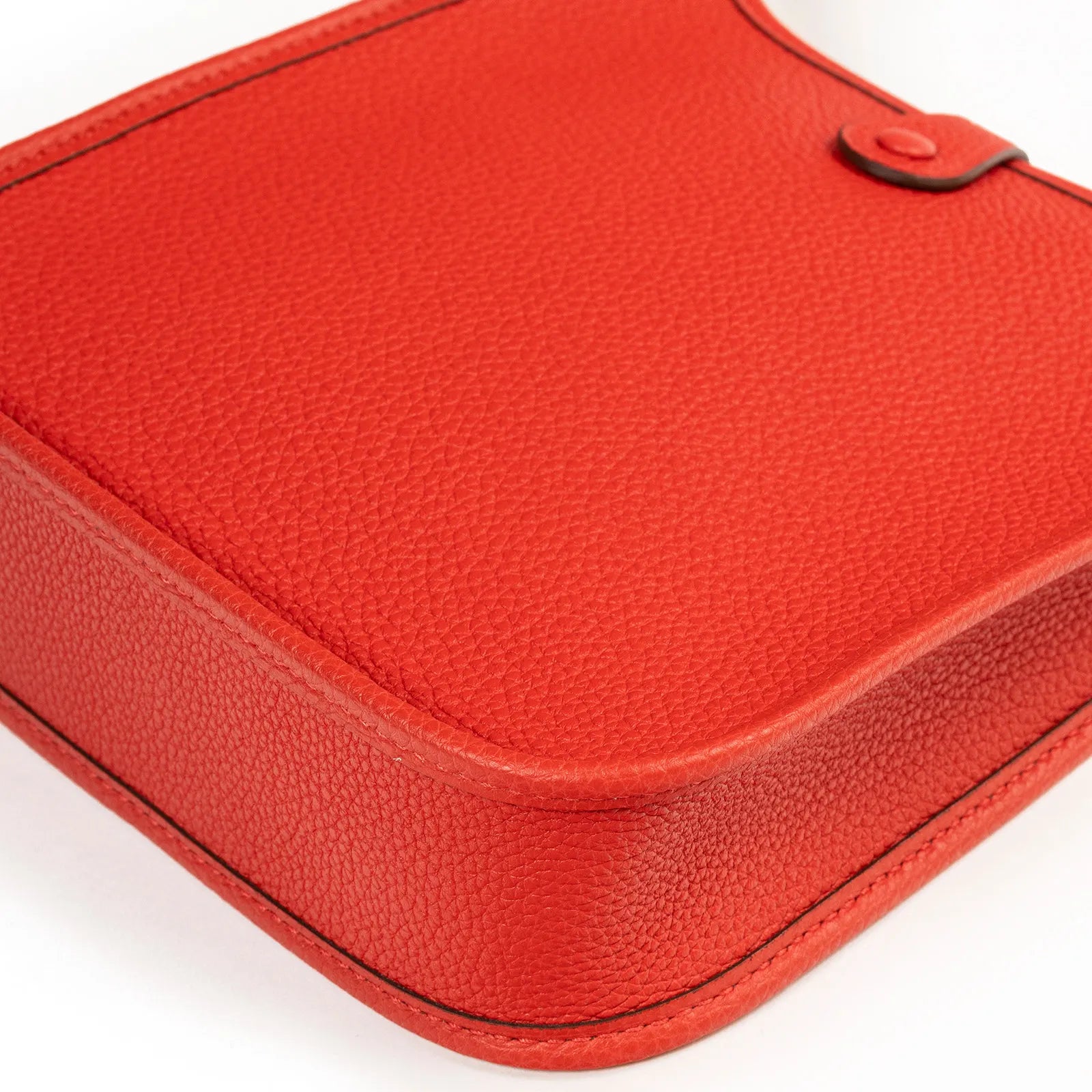 Hermès Mini Evelyne Rouge de Coeur/Coeu-Frid Clemence Gold Hardware