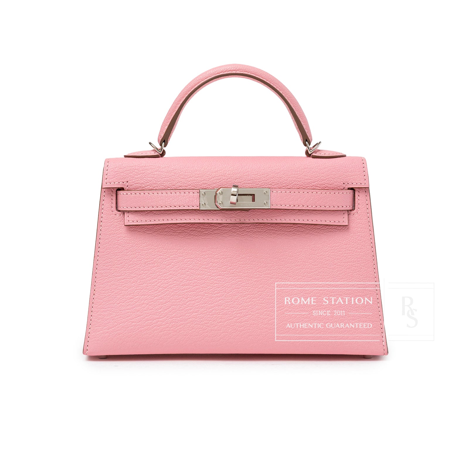Hermès Kelly Sellier 20 Rose Confetti Chevre Mysore | Rome Station