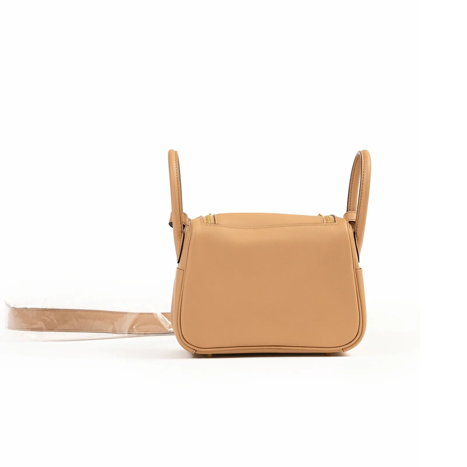 Hermès Mini Lindy I Chai/Mauve Sylvestre Swift Gold Hardware