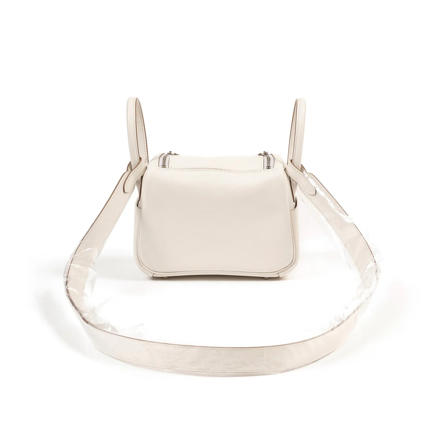 Hermès Mini Lindy I Gris Pale/Gris Meyer Swift Palladium Hardware