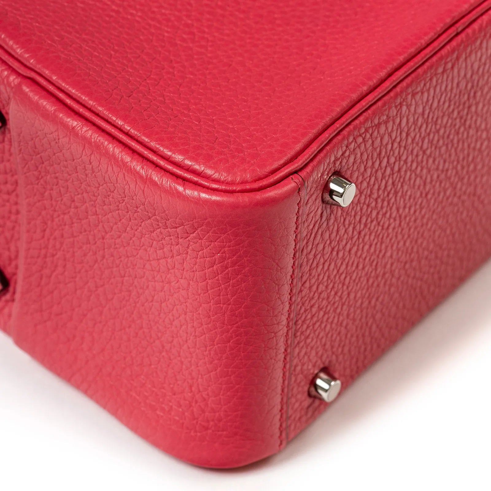 Hermès Mini Lindy I Rose Extreme Clemence Palladium Hardware