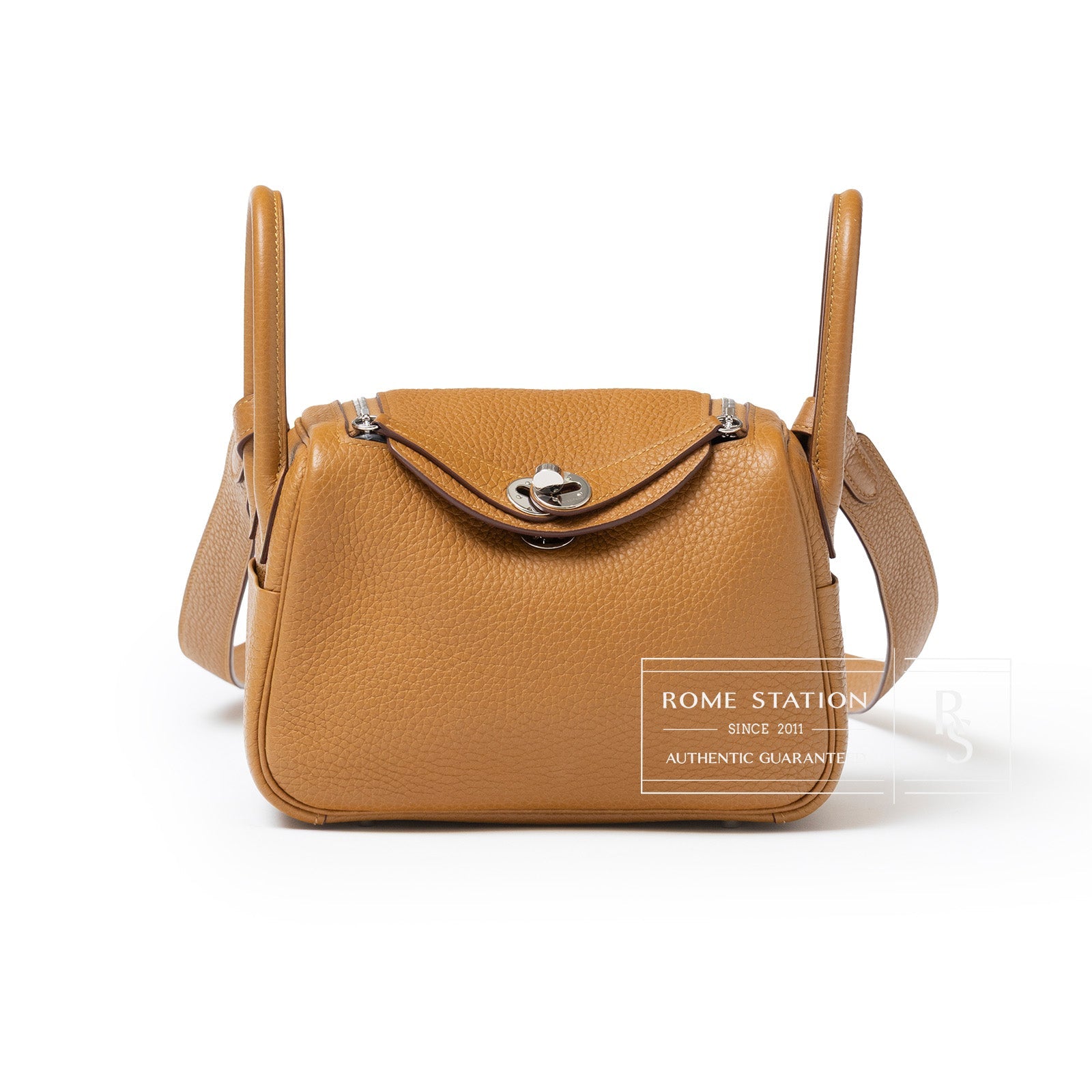 Hermès Mini Lindy I Sesame Clemence Palladium Hardware
