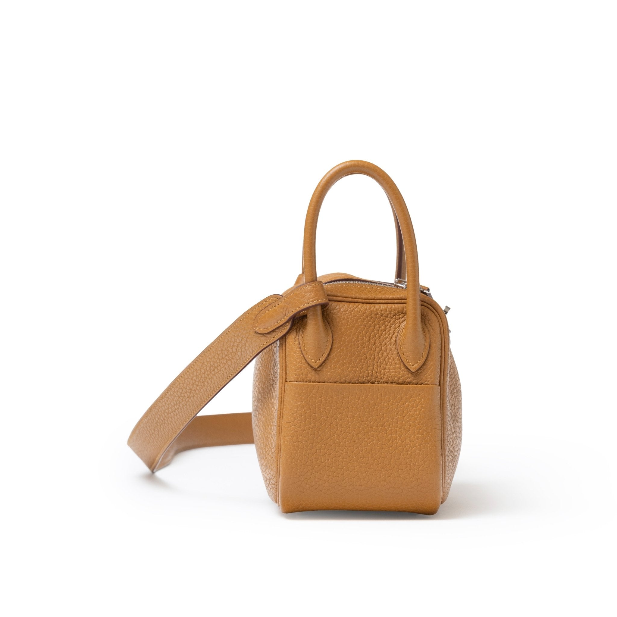 Hermès Mini Lindy I Sesame Clemence Palladium Hardware
