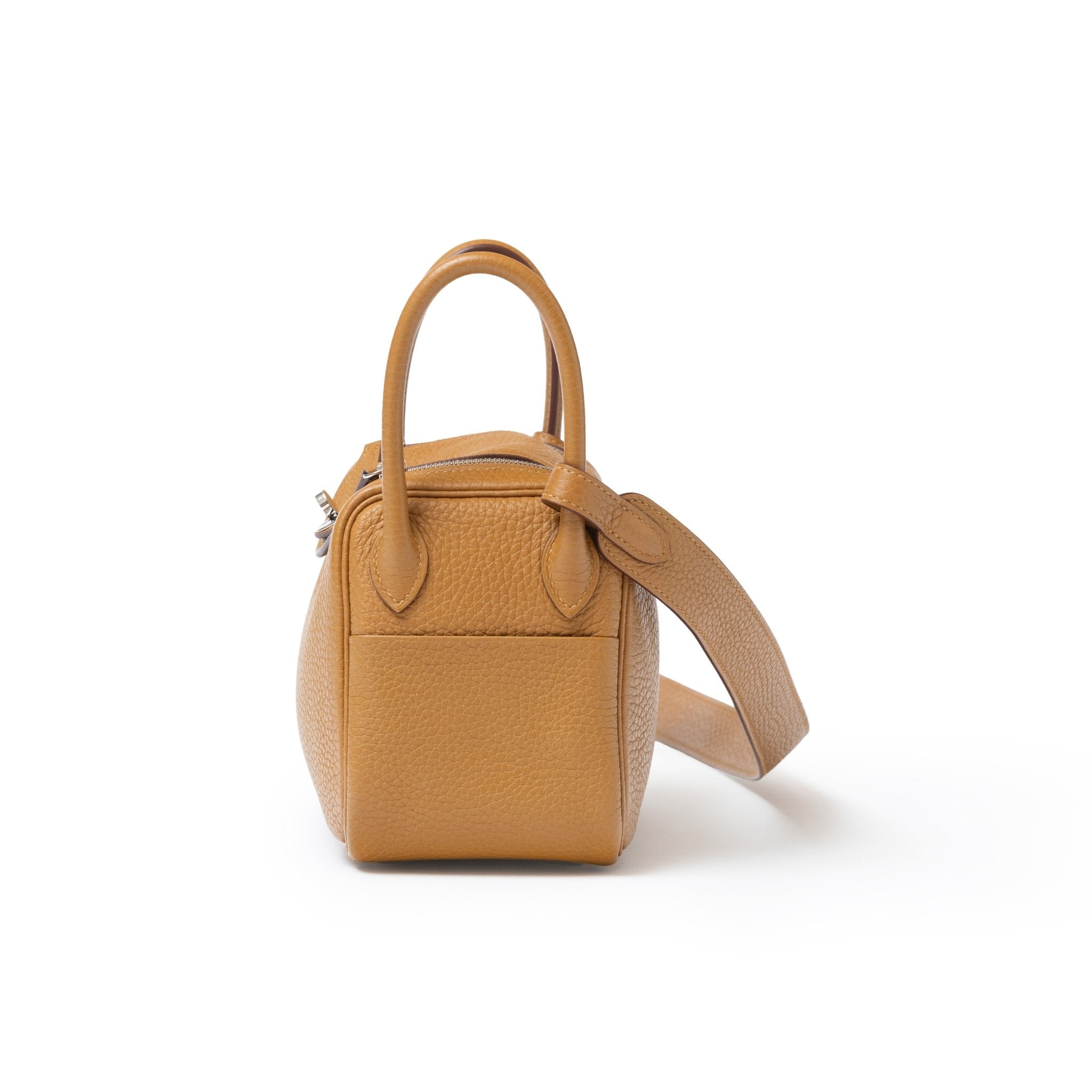 Hermès Mini Lindy I Sesame Clemence Palladium Hardware