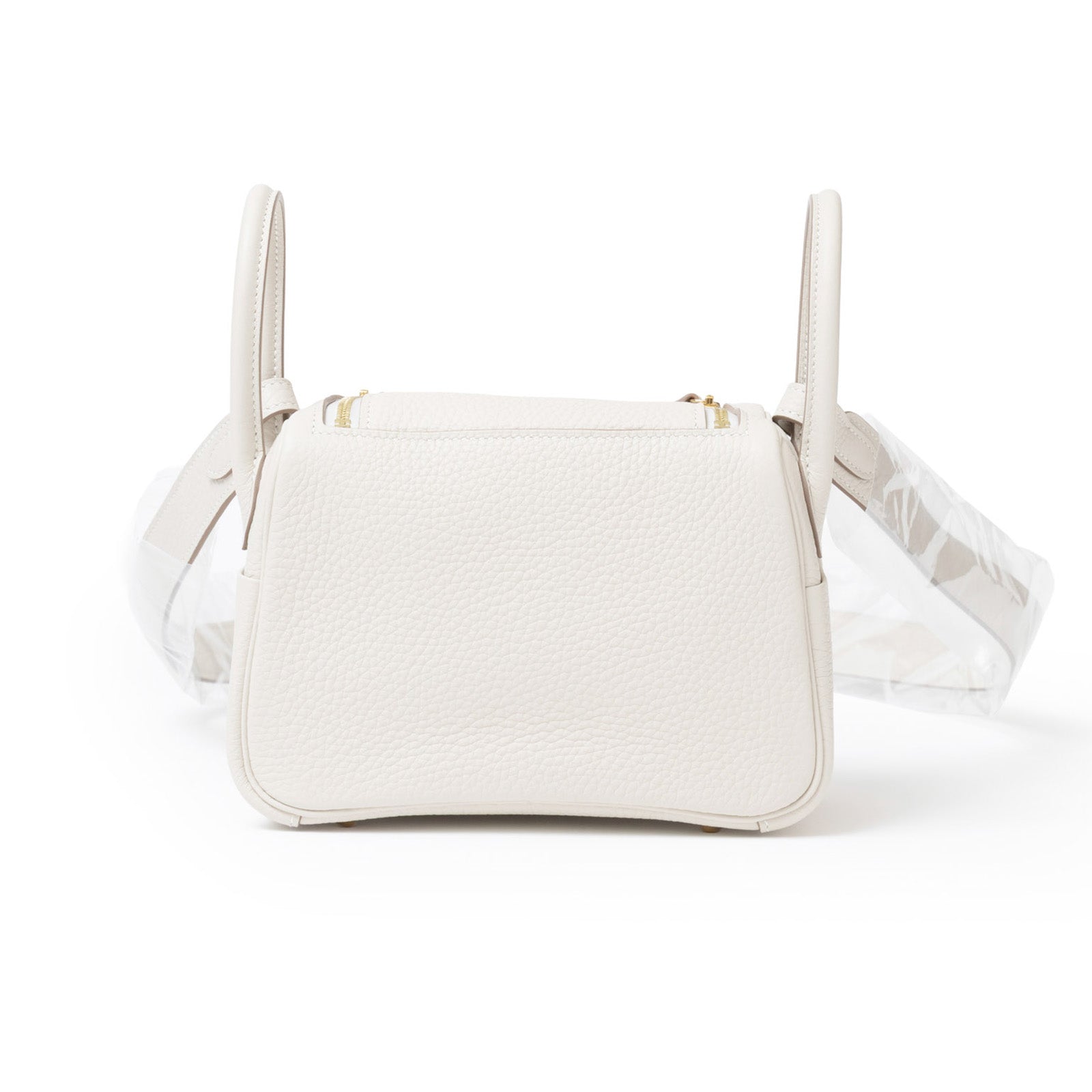 Hermès Mini Lindy II Beton Clemence Gold Hardware