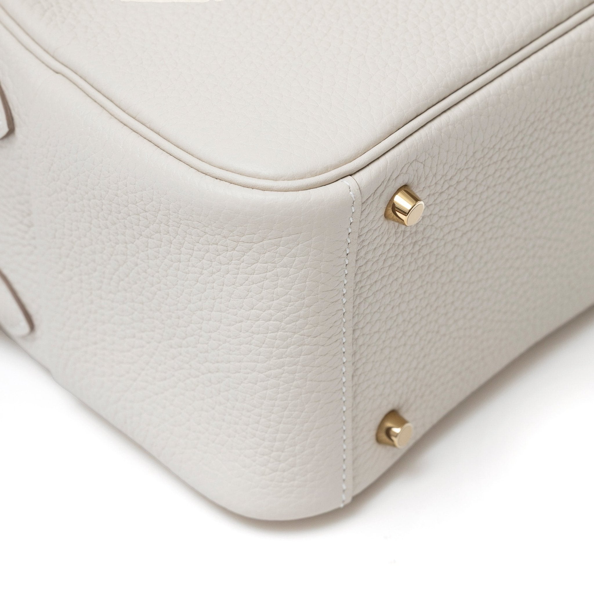 Hermès Mini Lindy II Beton Clemence Gold Hardware