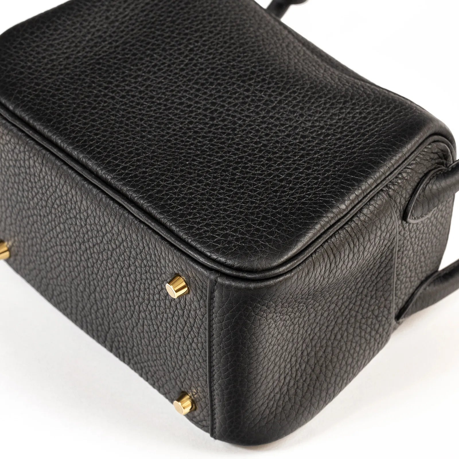 Hermès Mini Lindy II Black Clemence Palladium Hardware