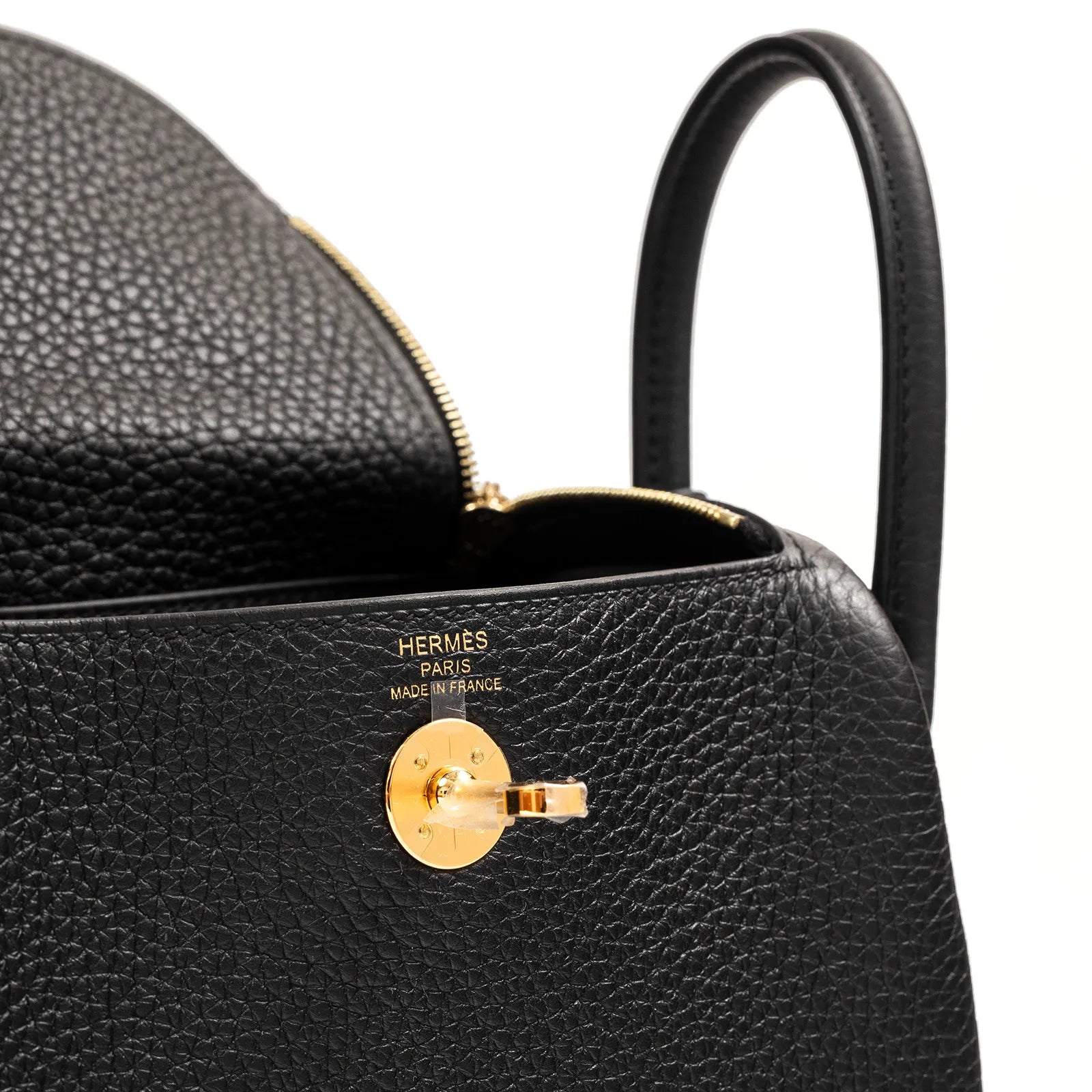 Hermès Mini Lindy II Black Clemence Palladium Hardware