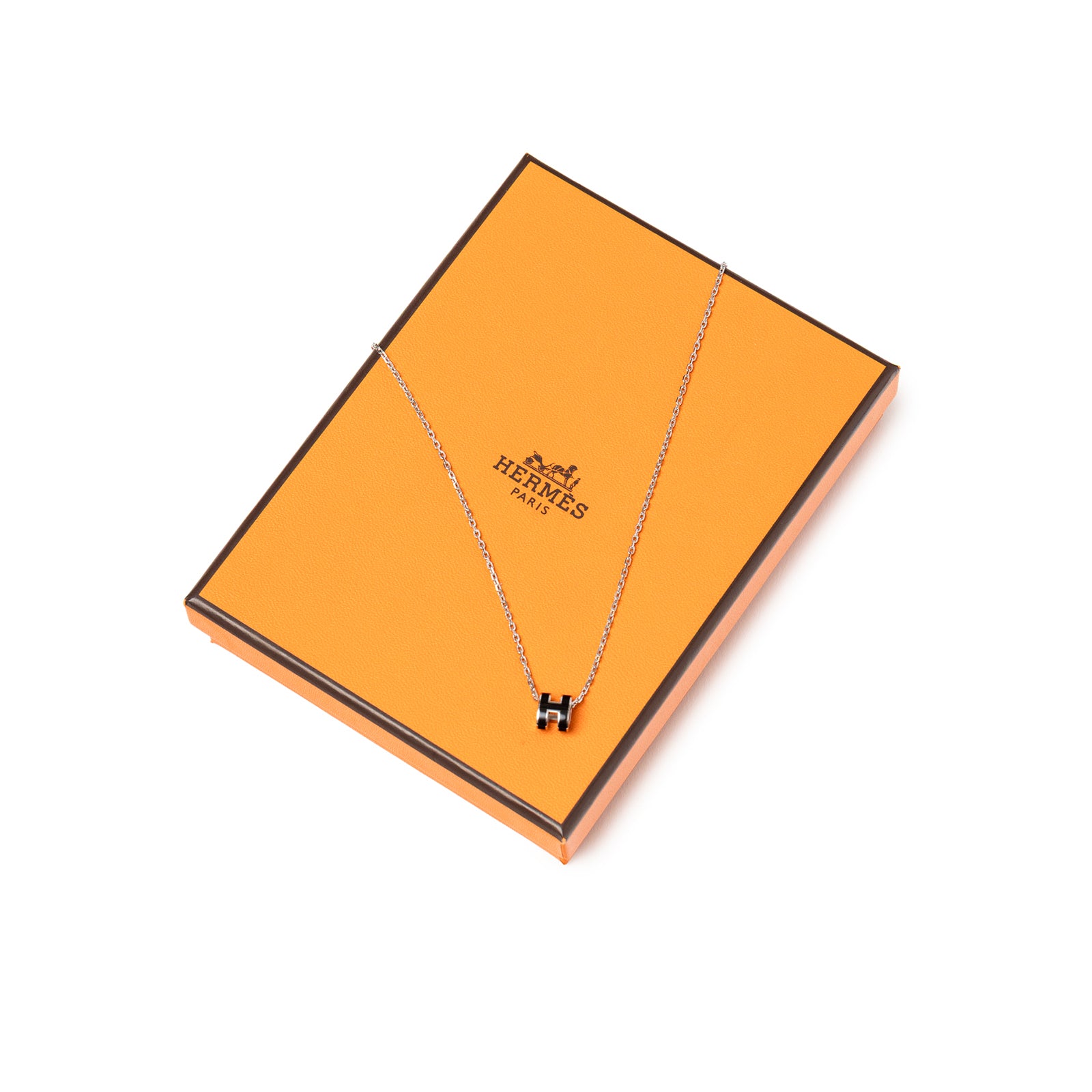 Hermès Mini Pop H Pendant Black Palladium Plated | Rome Station
