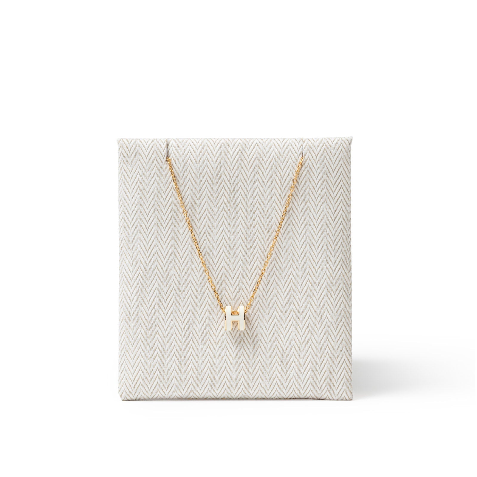 Hermès Mini Pop H Pendant Blanc Gold Hardware | Rome Station