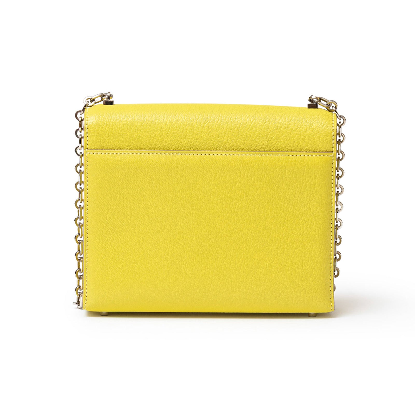 Hermès Mini Verrou Chaine Bag Lime Chevre Mysore Palladium Hardware - Back