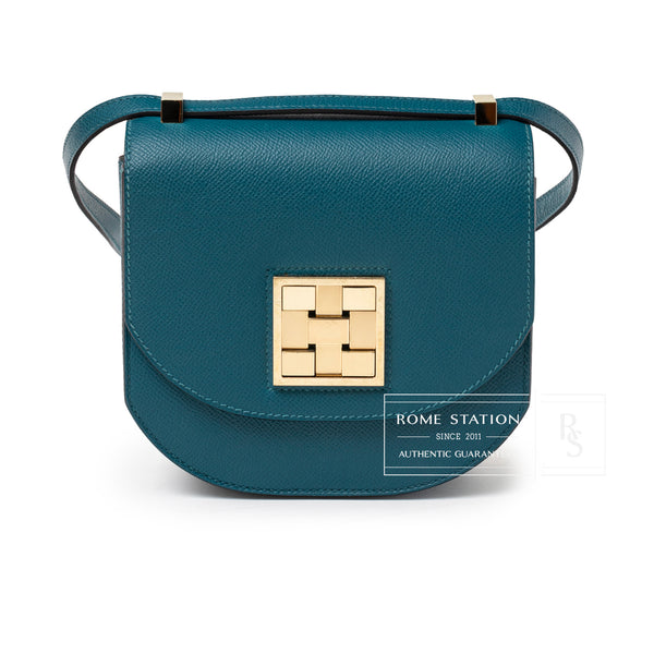Hermès Mosaique Au 24-17 Blue Epsom Permabrass Hardware | Rome